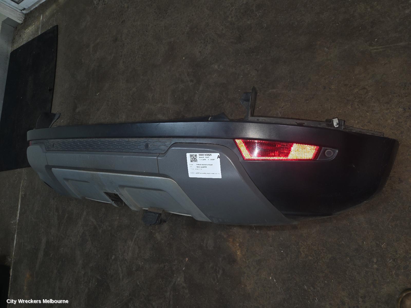 LAND ROVER RANGEROVER EVOQUE REAR BUMPER, BUMPER BAR (CENTRE), L538, BECKHAM, 11/2011 - 01/2019