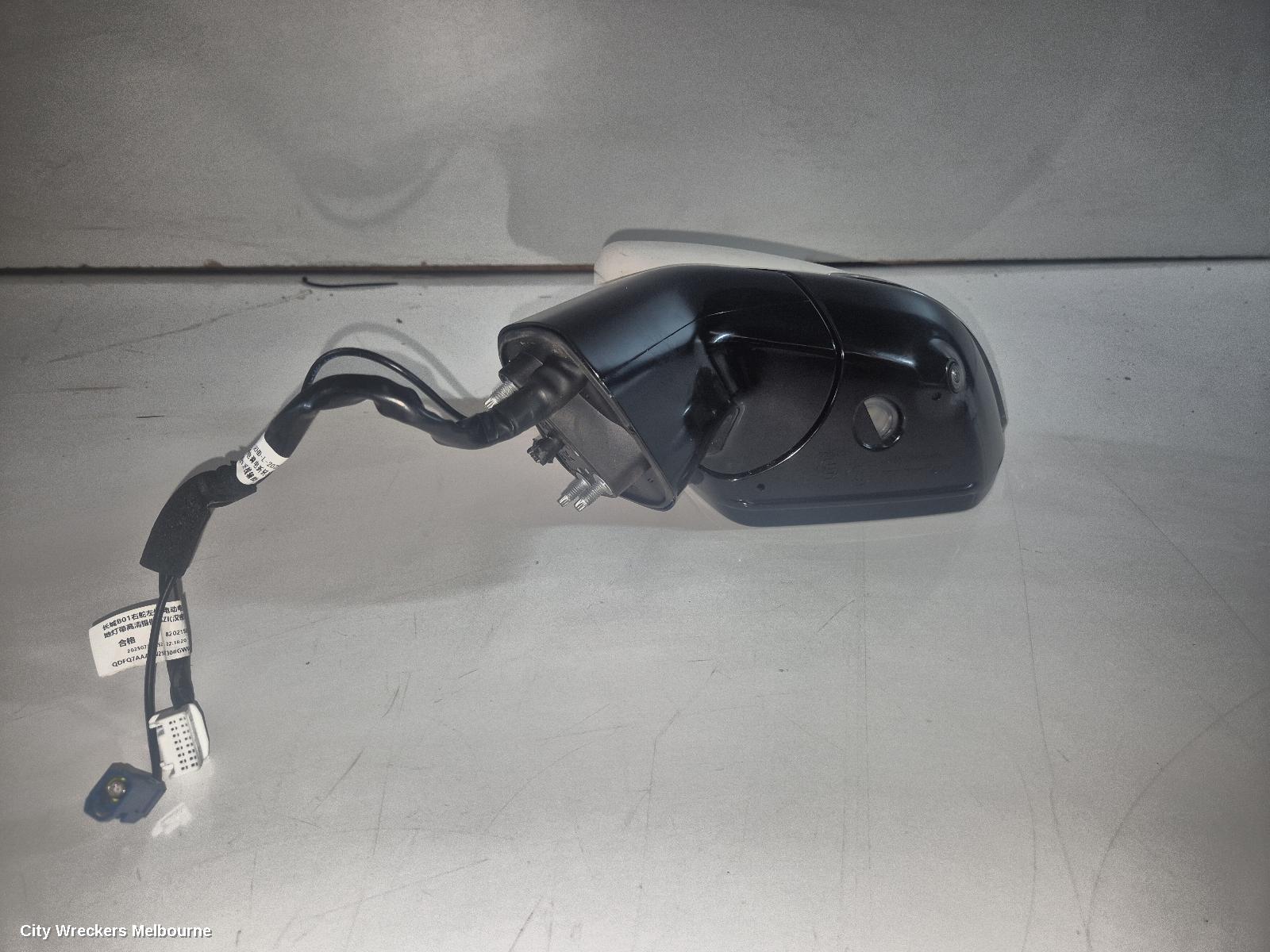 HAVAL H6 LEFT DOOR MIRROR, B01, W/ POWER FOLD, NON HEATED TYPE, COLOUR CODED, 02/2021 - 04/2025