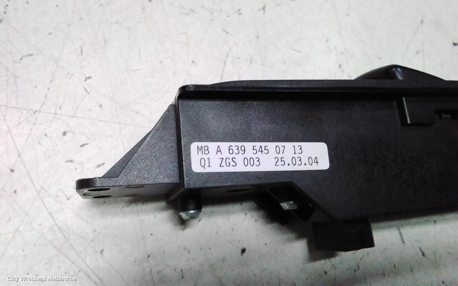 MERCEDES VITO PWR DR WIND SWITCH, RH FRONT (MASTER SWITCH), 639, 04/2004 - 02/2015