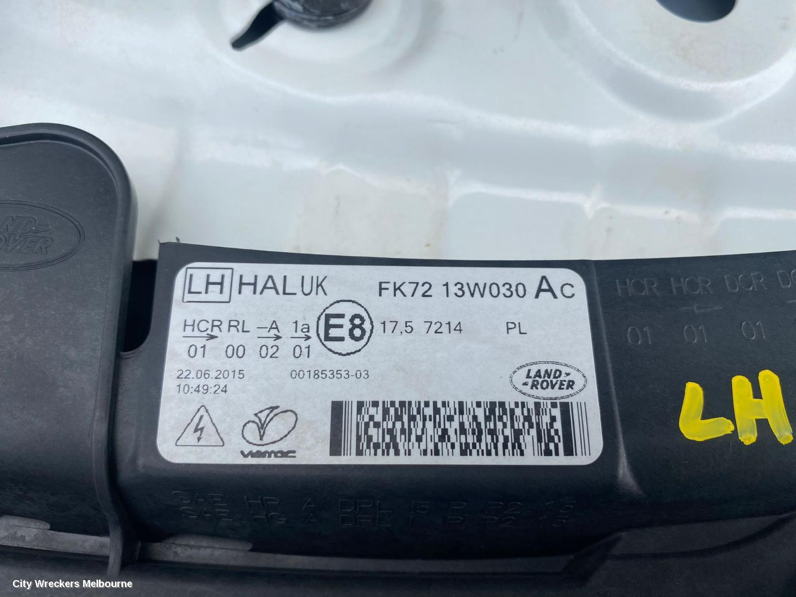 LAND ROVER DISCOVERY SPORT LEFT GUARD, L550, 01/2015 ONWARDS