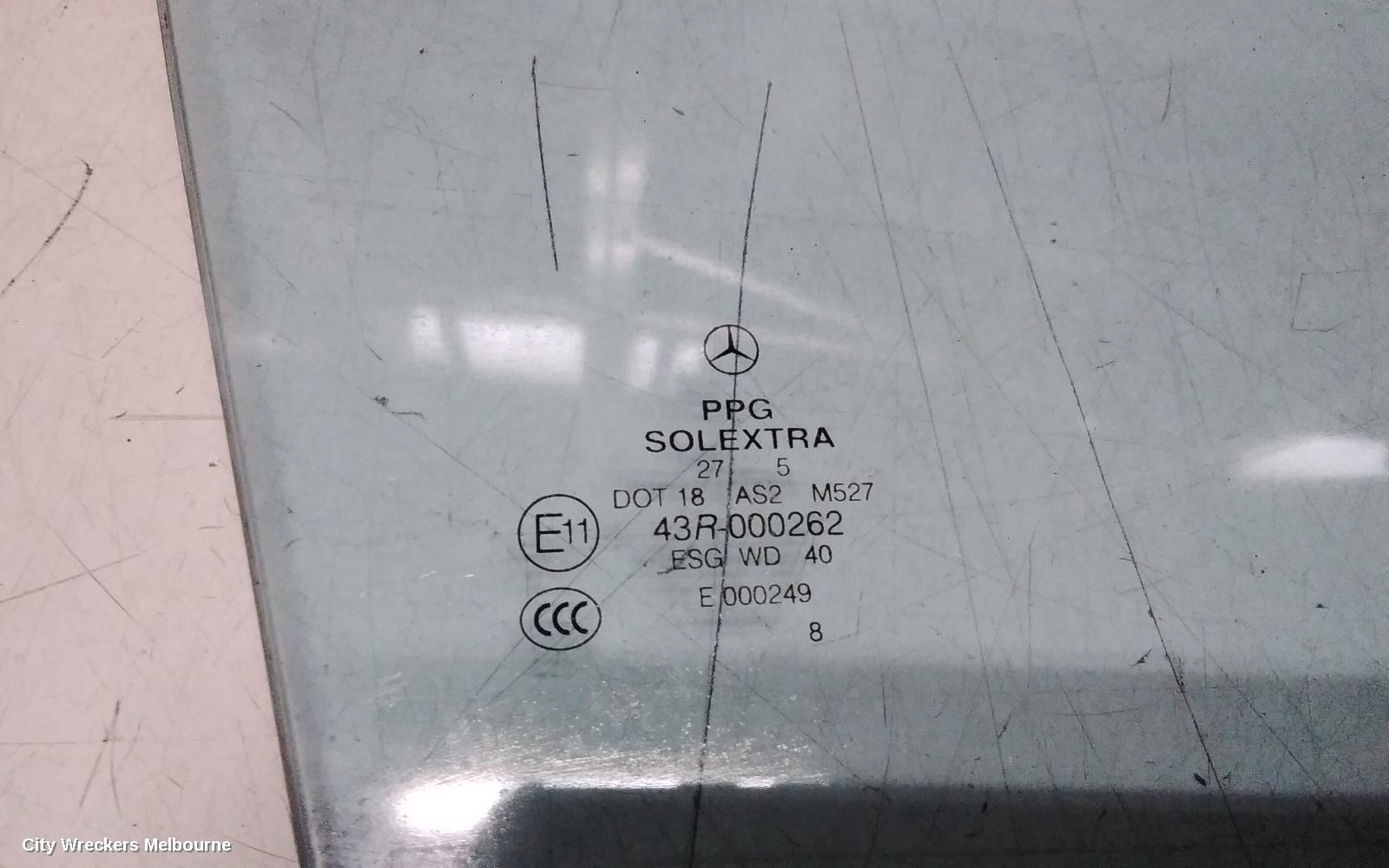 MERCEDES C CLASS RIGHT FRONT DOOR WINDOW, W203/S203, SEDAN/WAGON (CLAMP TO REG TYPE), 11/2000 - 06/2007