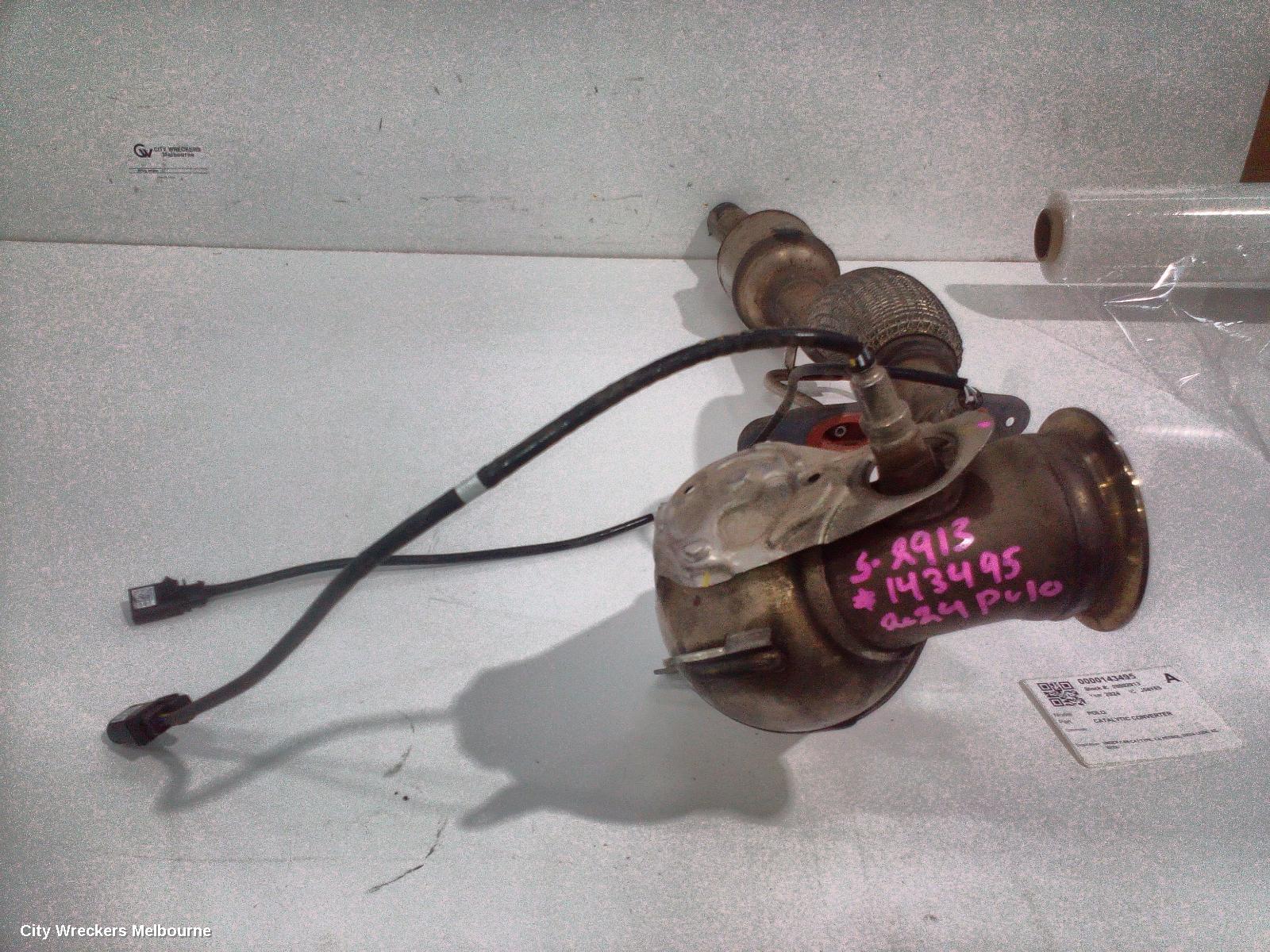 VOLKSWAGEN POLO CATALYTIC CONVERTER, UNDER CAR-CAT TYPE, 1.0, PETROL, DXUA CODE, AE, 02/2022 ONWARDS