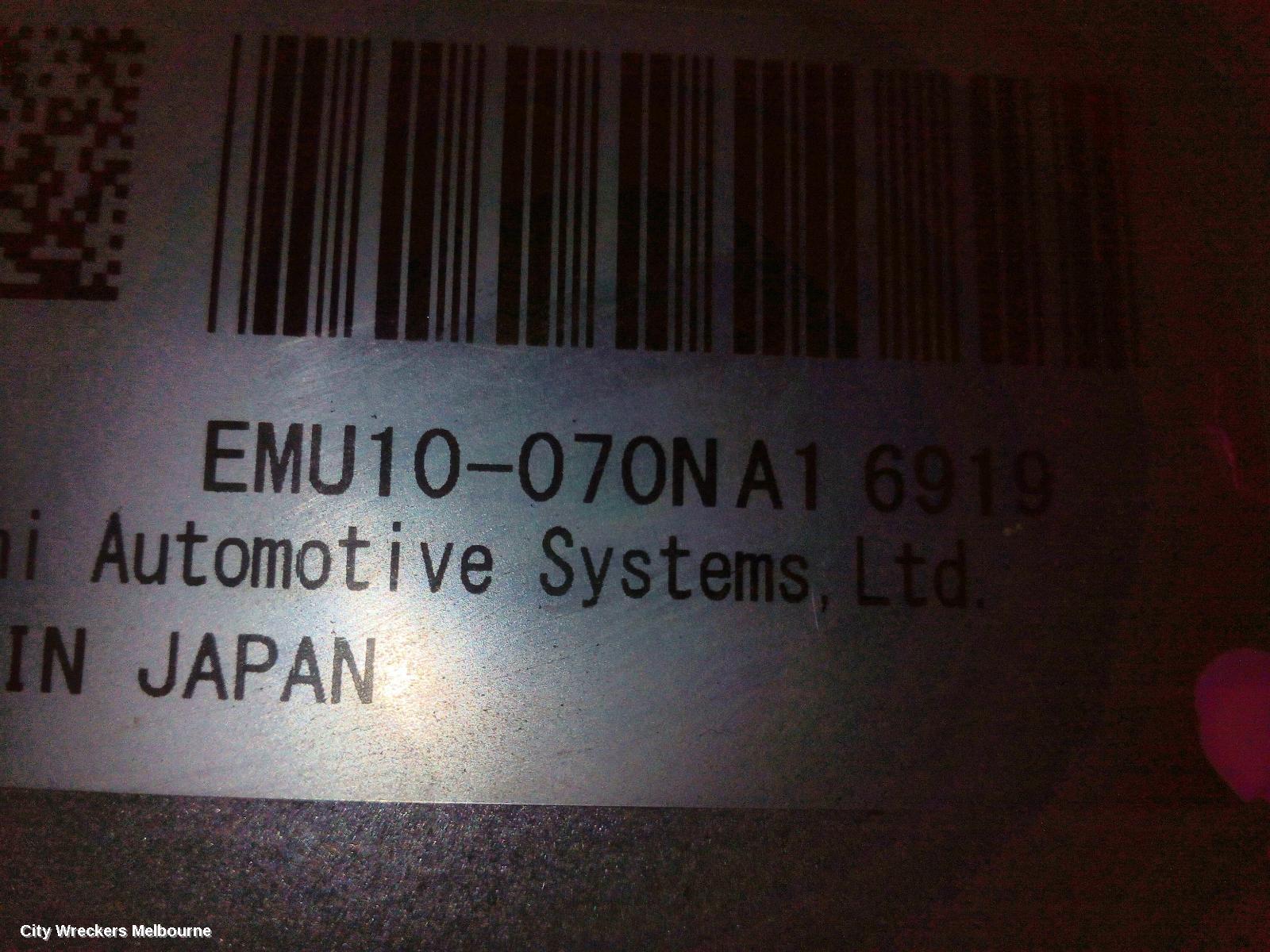 NISSAN NAVARA ECU, NP300, TRANSMISSION ECU, AUTO T/M, 4WD, P/N EMU10050NA1 (1G CODE), LEFT SIDE ENGINE BAY MOUNTED, 04/2015 ONWARDS