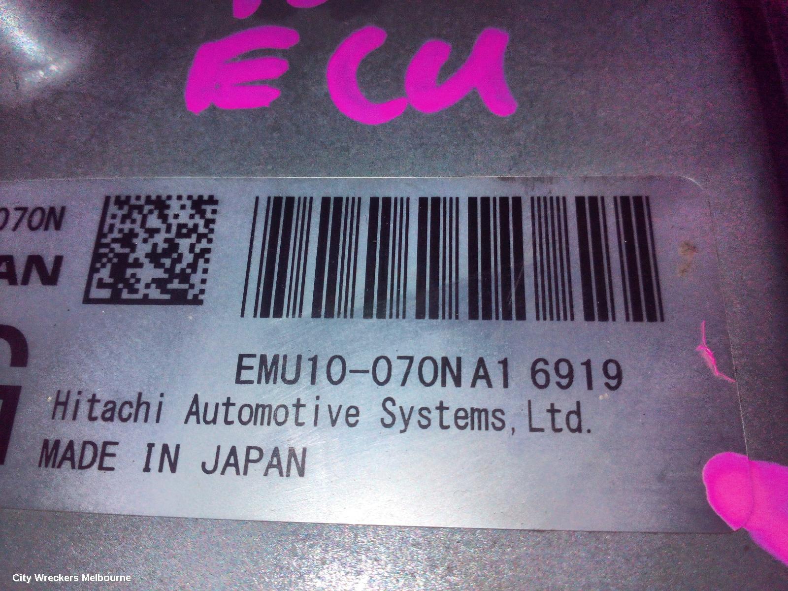 NISSAN NAVARA ECU, NP300, TRANSMISSION ECU, AUTO T/M, 4WD, P/N EMU10050NA1 (1G CODE), LEFT SIDE ENGINE BAY MOUNTED, 04/2015 ONWARDS