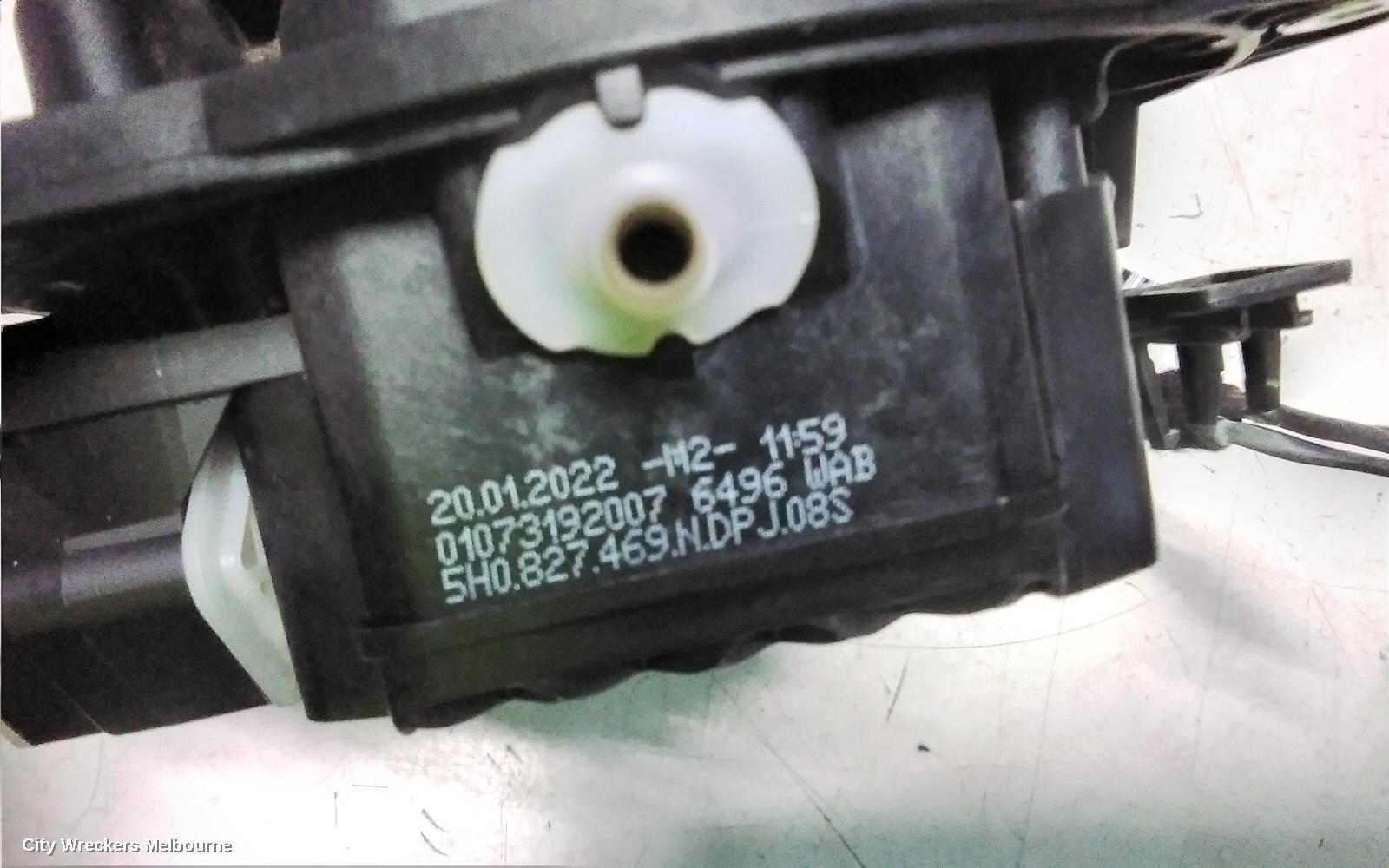 VOLKSWAGEN GOLF REVERSE CAMERA, GEN 8, REVERSE CAMERA (TAILGATE MOUNTED), 09/2020 ONWARDS