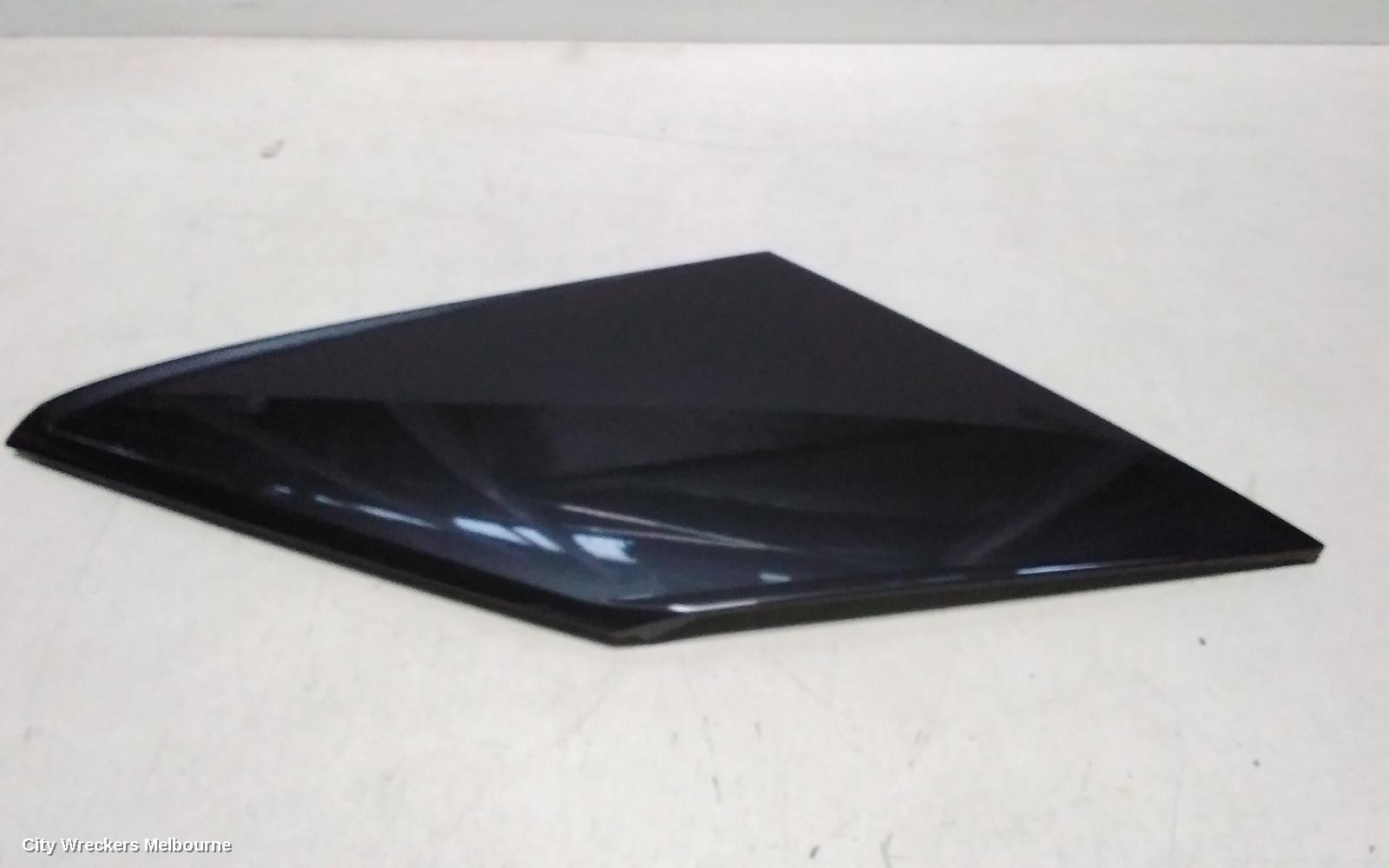AUDI Q2 LEFT REAR SIDE GLASS, PLASTIC BODY TRIM PANEL, GLOSS GREY, GA, 10/2016 ONWARDS