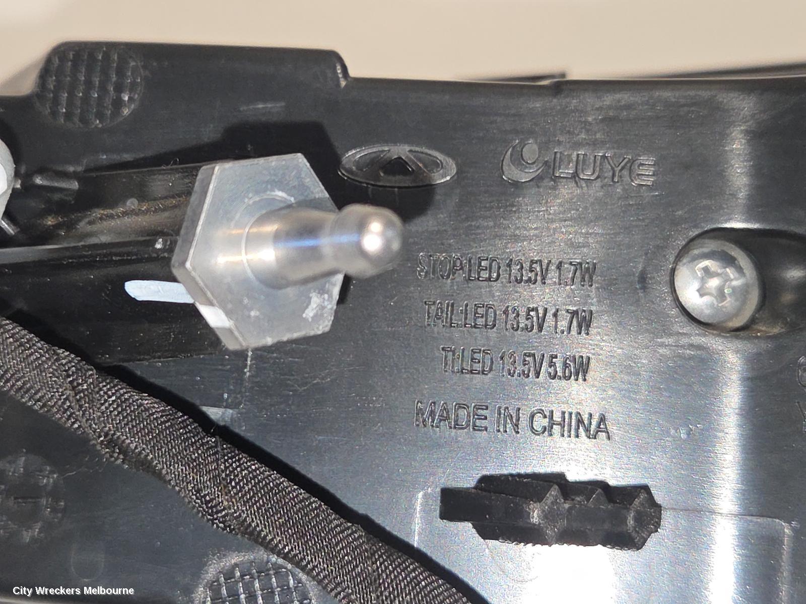 JAECOO J5 LEFT TAILLIGHT, 1ST GEN, 08/2025 ONWARDS