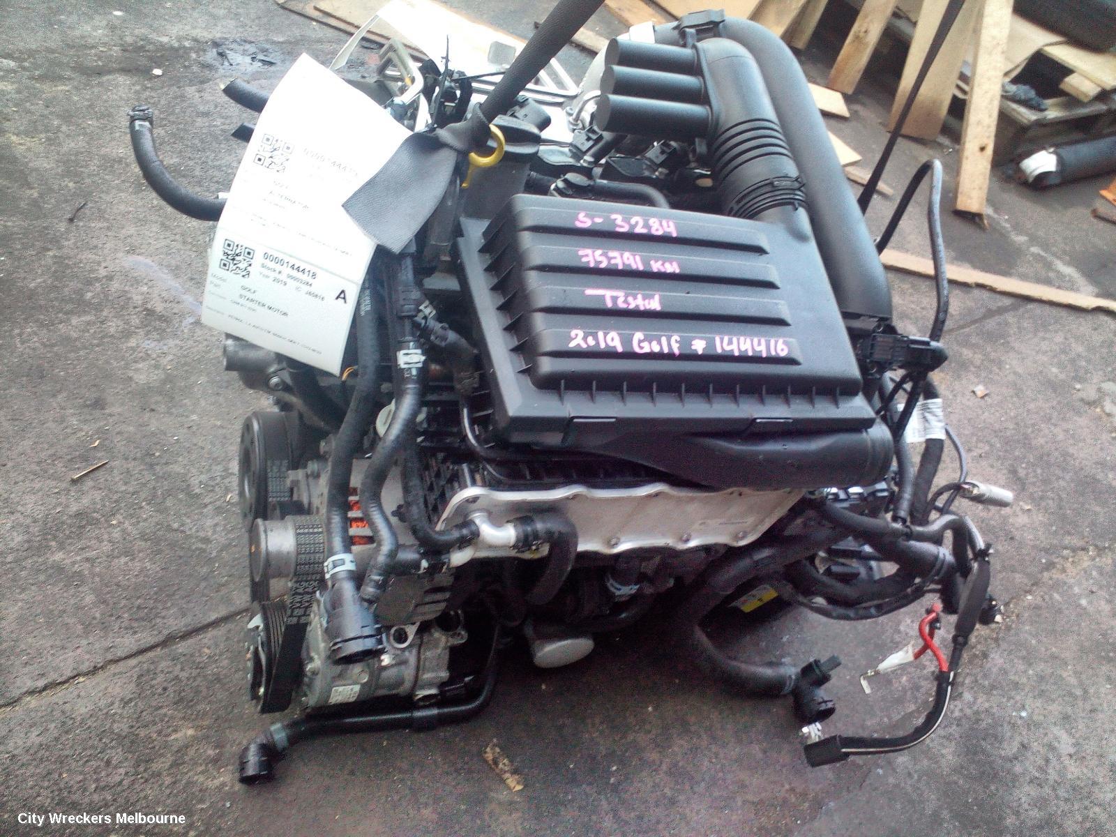 VOLKSWAGEN GOLF ENGINE, PETROL, 1.4, TURBO, GEN 7, CZDA CODE, 07/2015 - 08/2020
