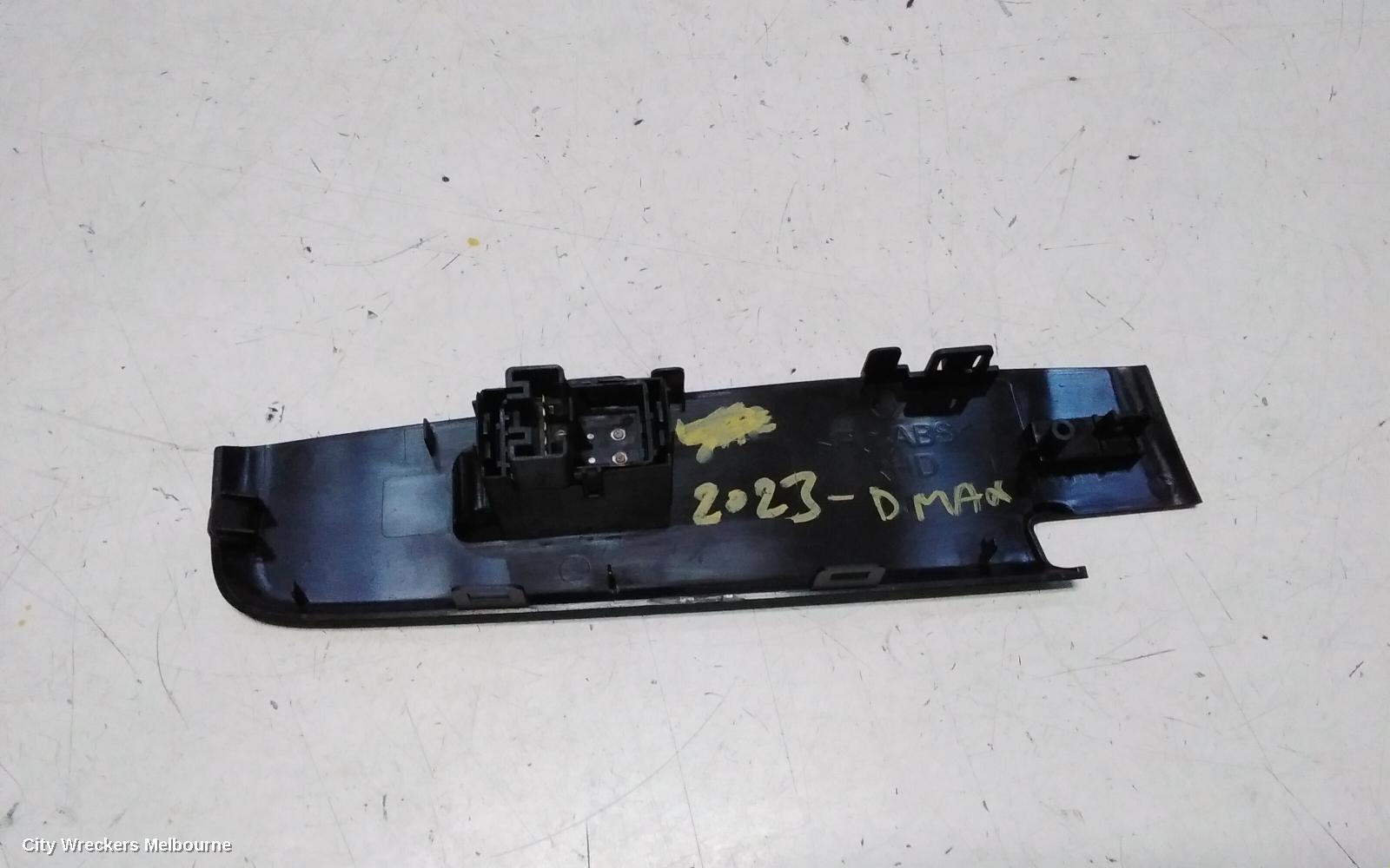 ISUZU DMAX PWR DR WIND SWITCH, LH FRONT, RG, 07/2020 ONWARDS