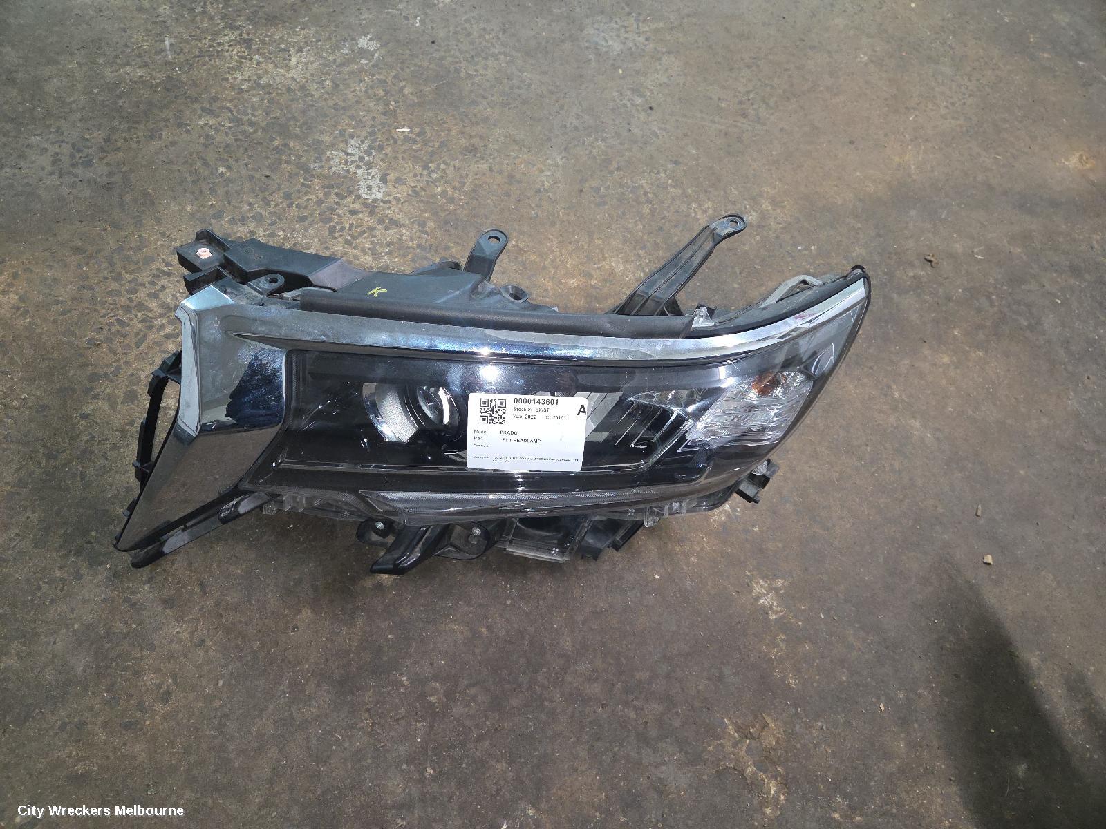 TOYOTA PRADO LEFT HEADLAMP, 150 SERIES, GXL/VX/VX LIMITED/KAKADU, BI-LED TYPE, 08/2017 - 11/2023