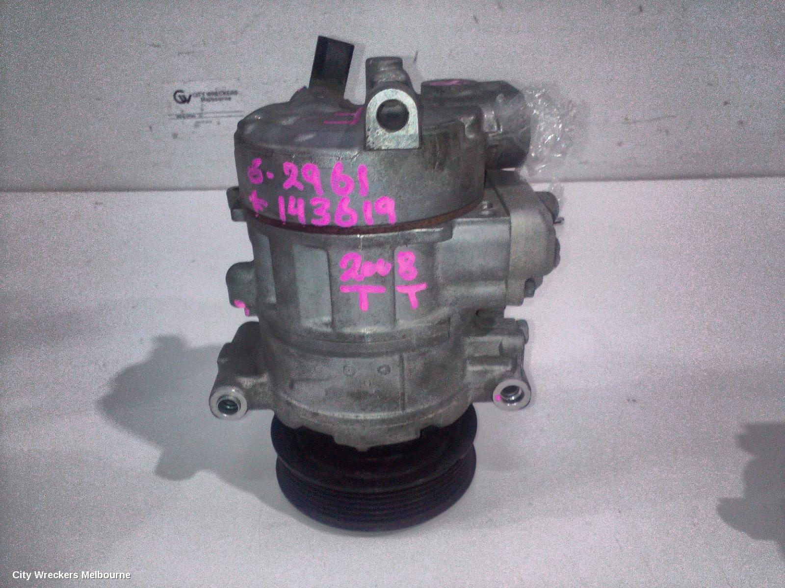 AUDI TT A/C COMPRESSOR, 8J, PETROL, DENSO BRAND (6SEU14C), 09/2006 - 12/2014