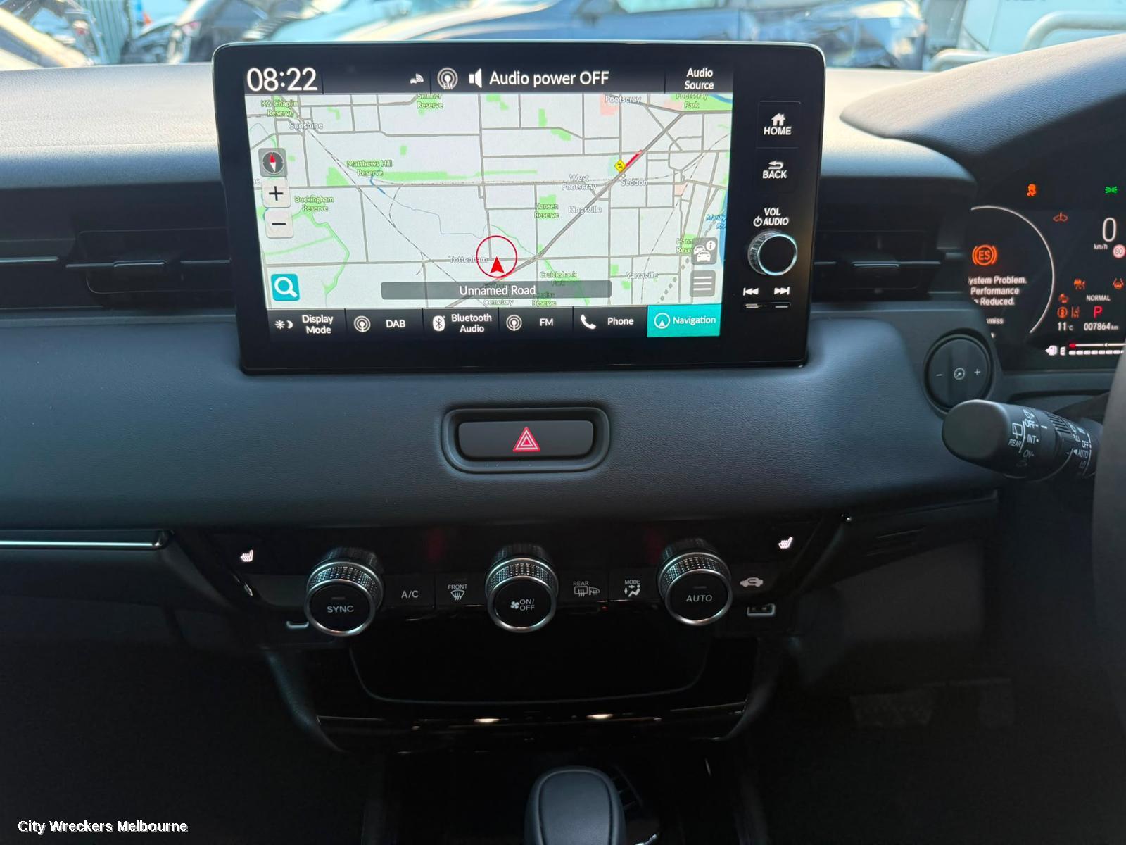 HONDA HRV RADIO/CD/DVD/SAT/TV, DISPLAY UNIT, 9IN TOUCHSCREEN, RV, 12/2021 ONWARDS