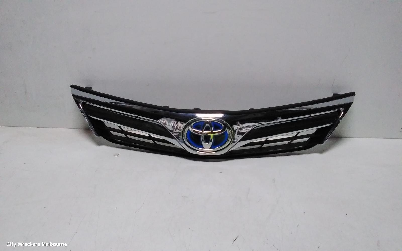 TOYOTA CAMRY GRILLE, RADIATOR GRILLE, AVV50, HYBRID, CHROME TYPE, 03/2012 - 03/2015