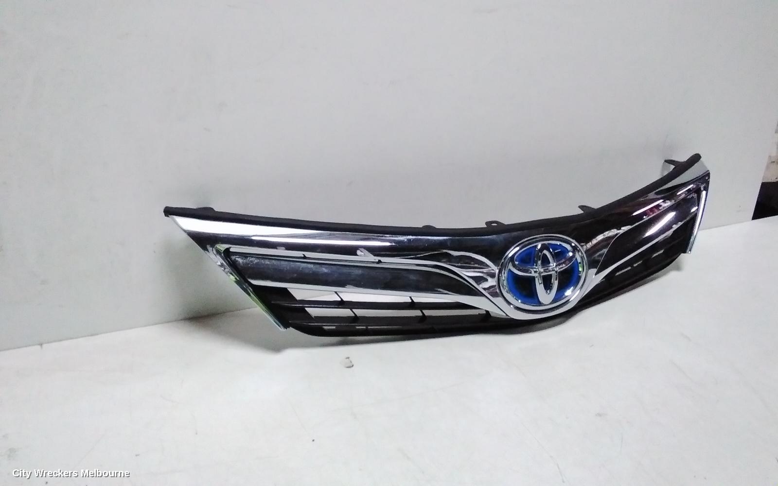 TOYOTA CAMRY GRILLE, RADIATOR GRILLE, AVV50, HYBRID, CHROME TYPE, 03/2012 - 03/2015