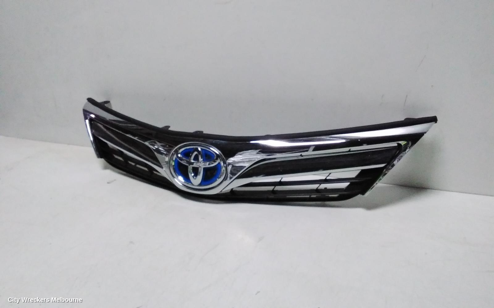 TOYOTA CAMRY GRILLE, RADIATOR GRILLE, AVV50, HYBRID, CHROME TYPE, 03/2012 - 03/2015