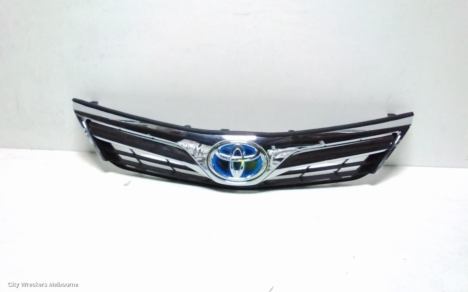 TOYOTA CAMRY GRILLE, RADIATOR GRILLE, AVV50, HYBRID, CHROME TYPE, 03/2012 - 03/2015