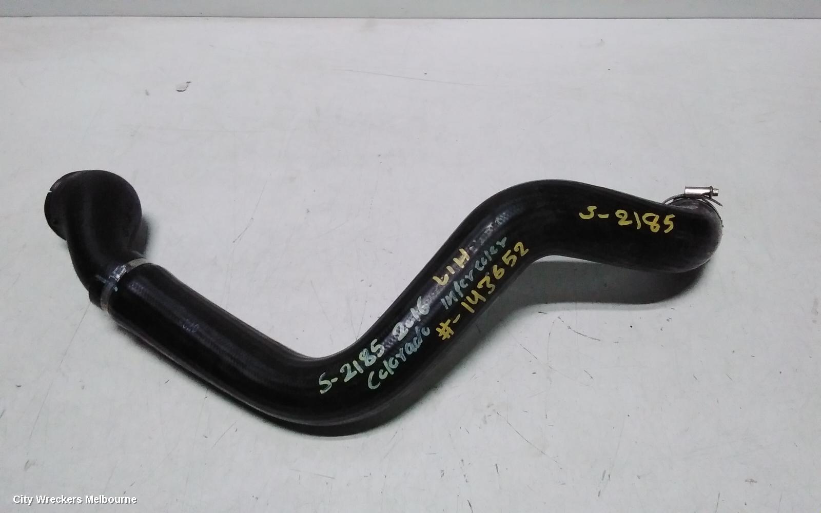 HOLDEN COLORADO, RG/RG7, 06/2012 - 12/2020, LHS INTERCOOLER HOSE: 143652