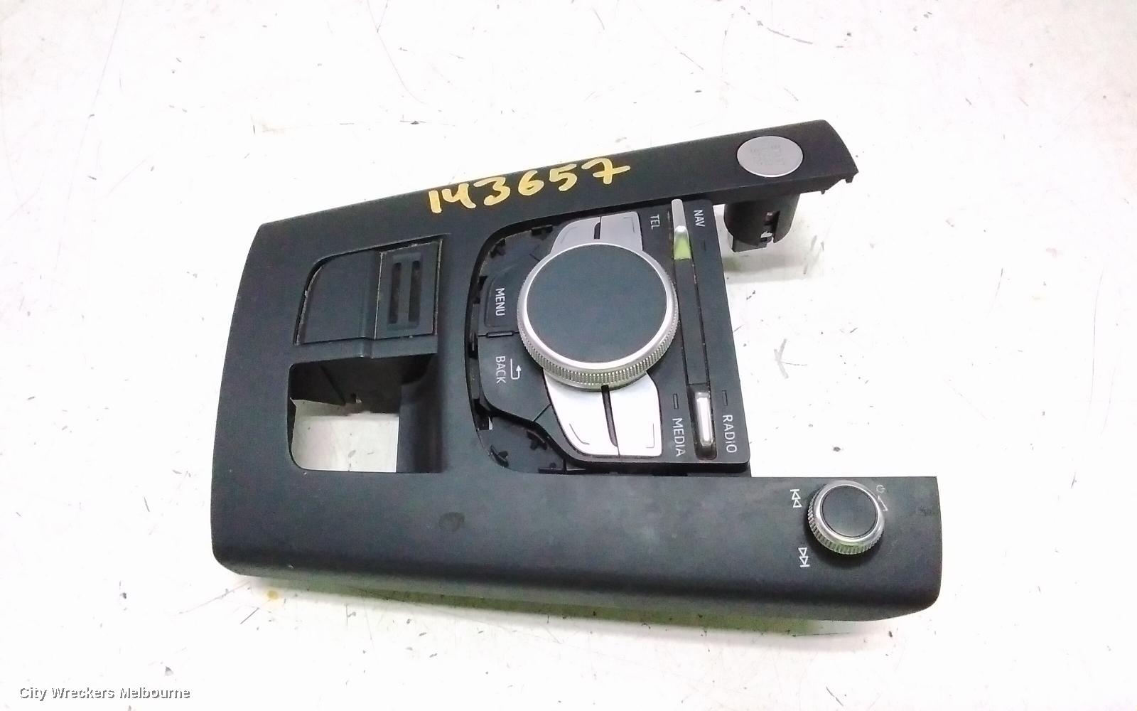 AUDI A3 RADIO/CD/DVD/SAT/TV, MMI CONTROLS, W/ MIB HIGH, W/ START BUTTON TYPE, 8V, 03/2013 - 10/2020