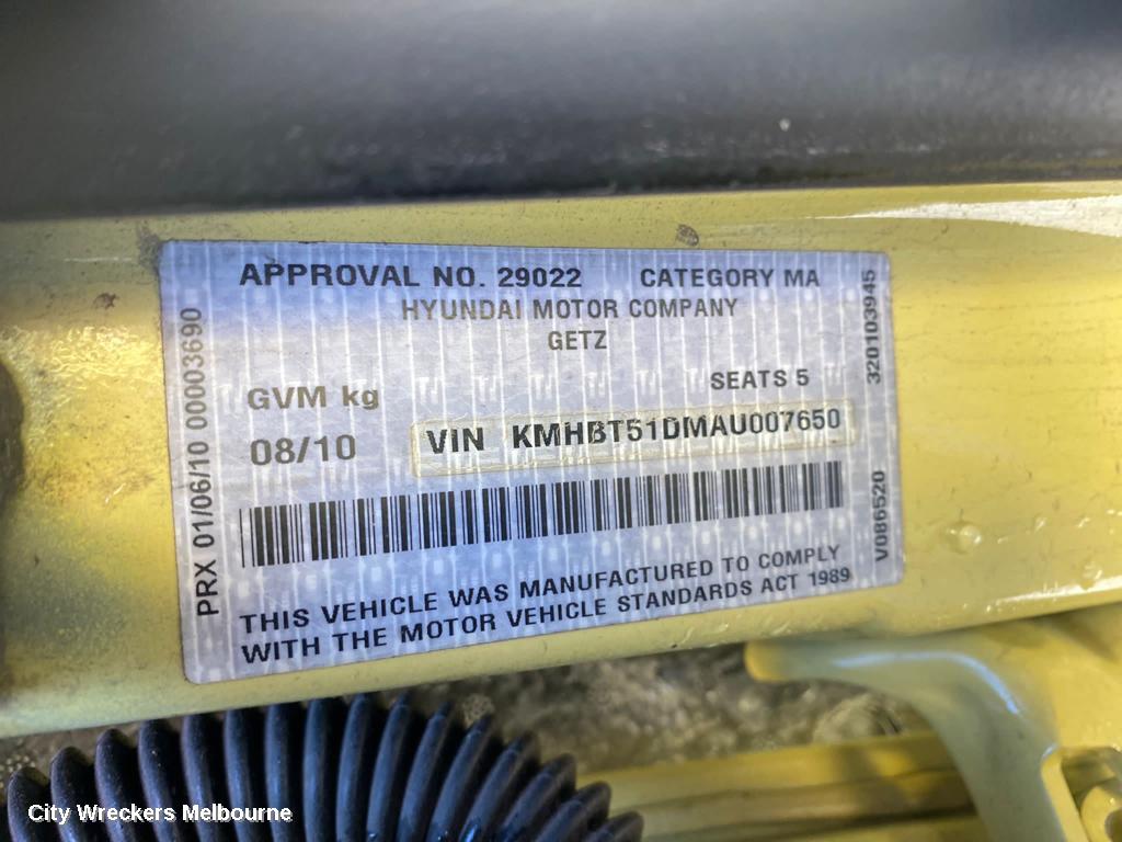 HYUNDAI GETZ DOOR/BOOT/GATE LOCK, RIGHT REAR DOOR LOCK, TB, 10/2005 - 09/2011