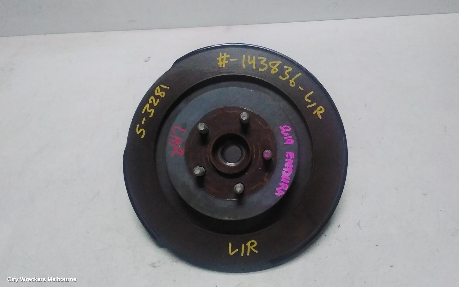 FORD ENDURA LEFT REAR HUB ASSEMBLY, AWD, CA, 09/2018 - 06/2020