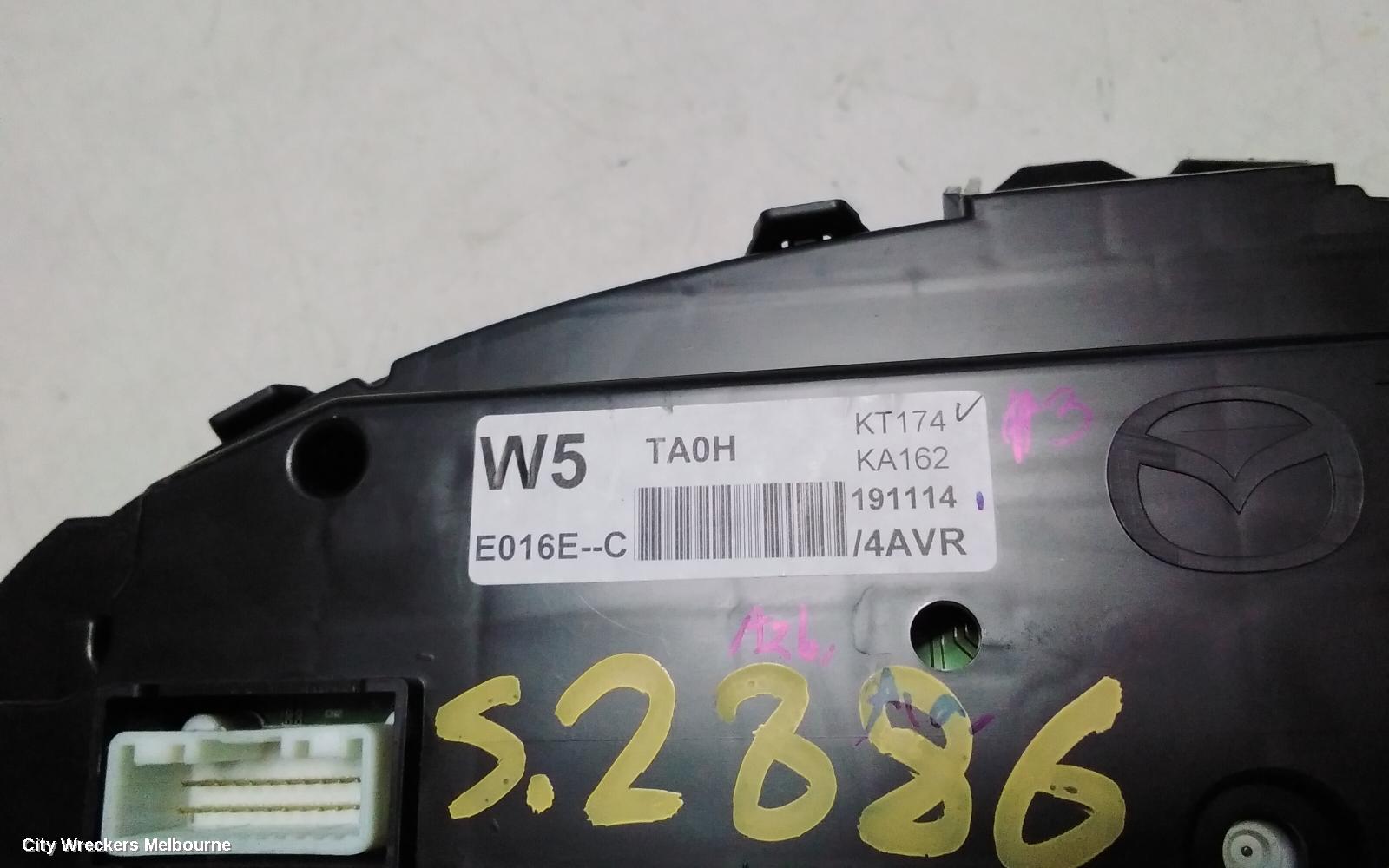 MAZDA CX9 INSTRUMENT CLUSTER, TC, INSTRUMENT CLUSTER, PETROL, AUTO T/M, TOURING/SPORT/GT, 07/2016 - 12/2024