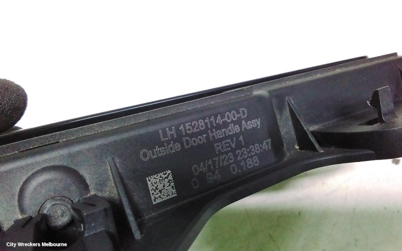 TESLA MODEL Y DOOR HANDLE, 1ST GEN, OUTER, LH REAR, GLOSS BLACK, 03/2022 ONWARDS