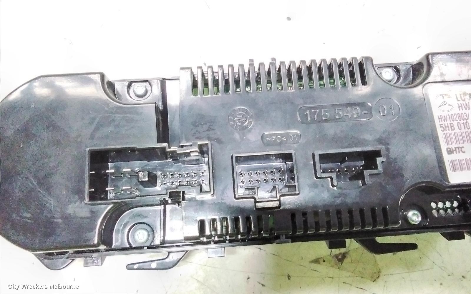 MERCEDES CLA CLASS HEATER/AC CONTROLS, C117, DUAL ZONE CLIMATE CONTROL TYPE, 10/2013 - 02/2019