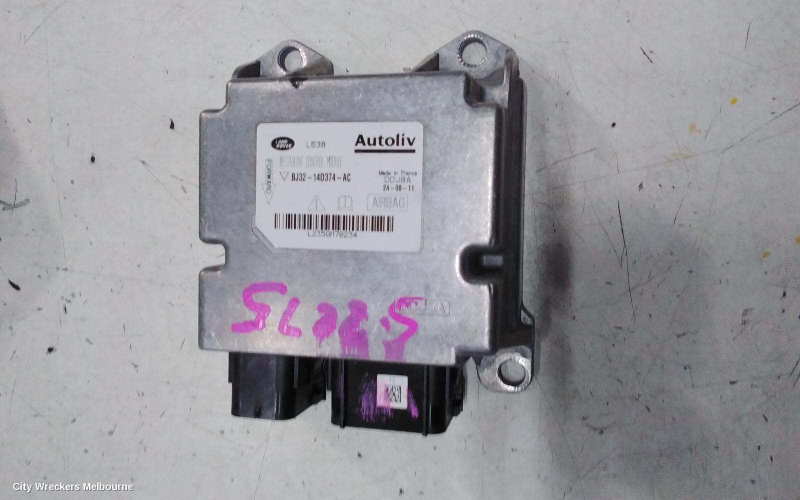 LAND ROVER RANGEROVER EVOQUE AIRBAG MODULE/SENSOR, MODULE, L538, 11/2011 - 01/2019