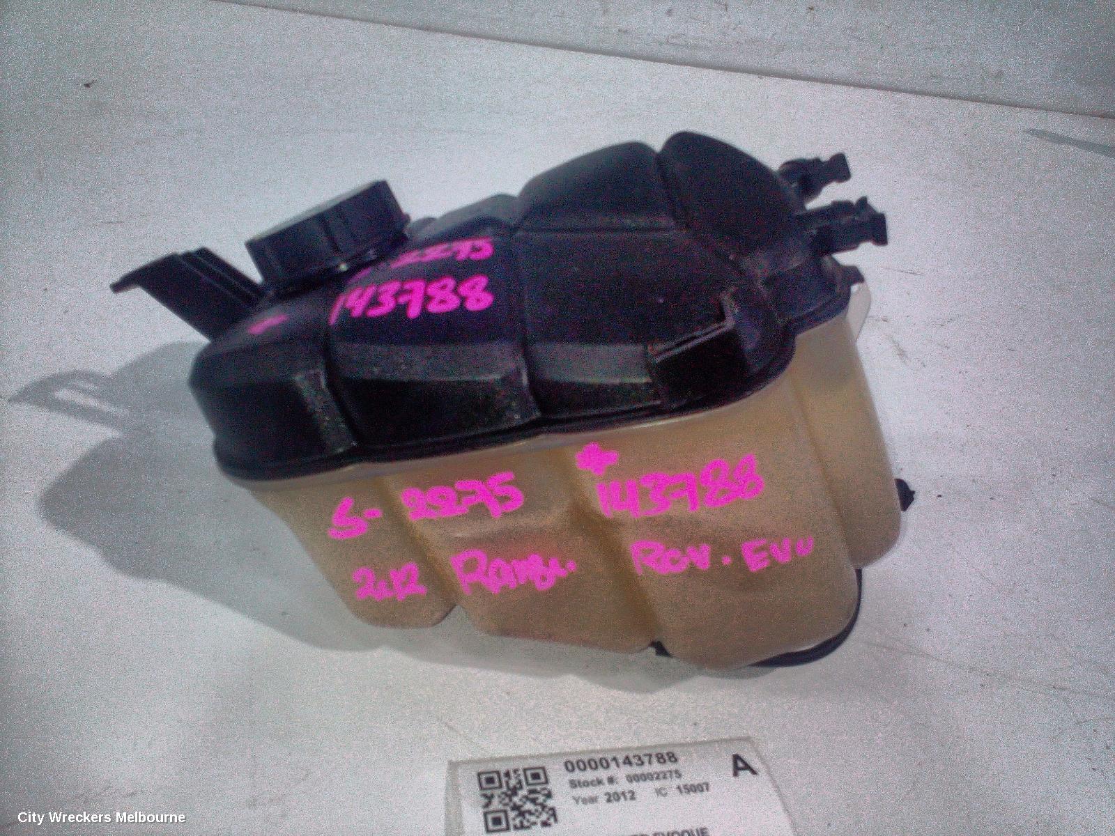 LAND ROVER RANGEROVER EVOQUE OVERFLOW BOTTLE, L538, 11/2011 - 01/2019