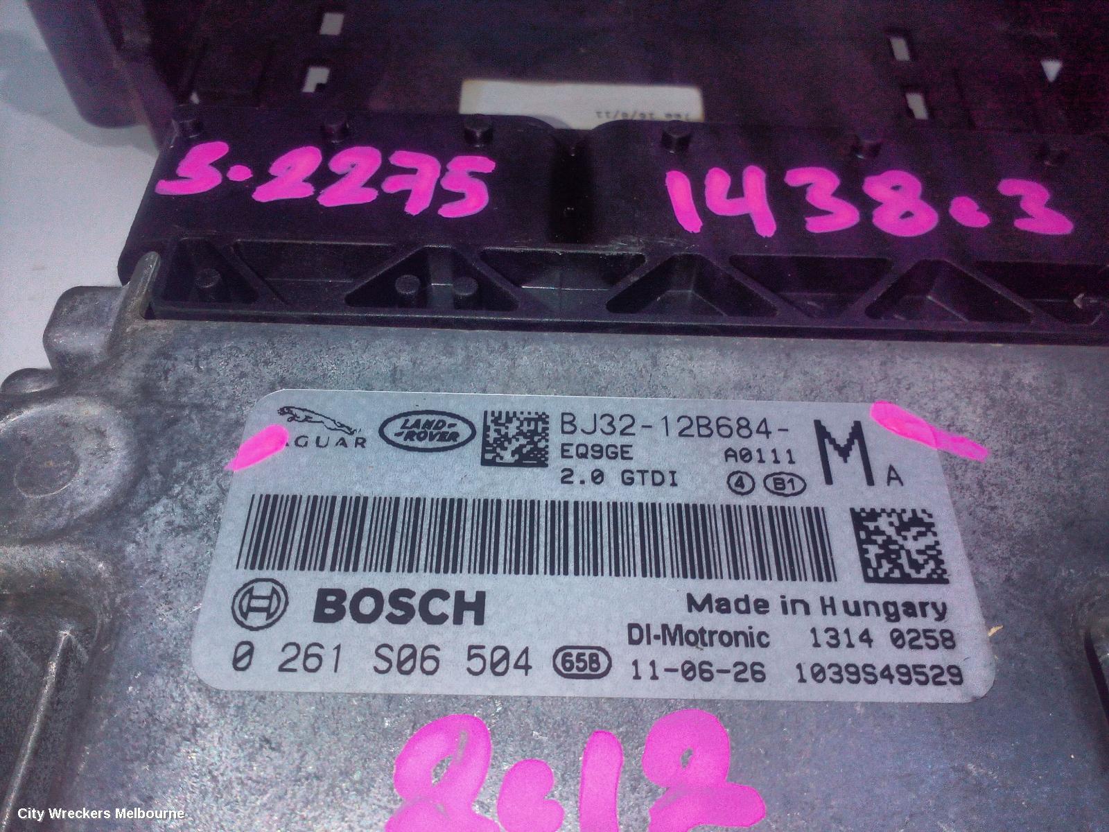 LAND ROVER RANGEROVER EVOQUE ECU, ENGINE ECU, 2.0, PETROL, ECU ONLY, L538, 11/2011 - 01/2019