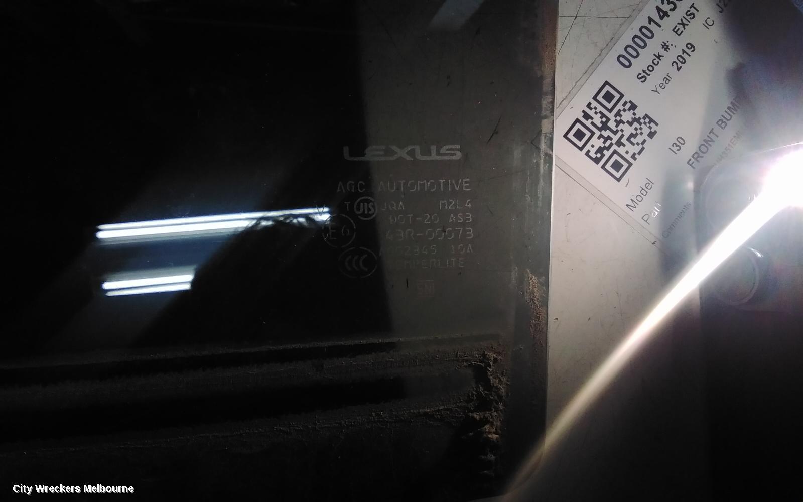 LEXUS RX SERIES LEFT REAR DOOR WINDOW, AL10, 12/2008 - 08/2015