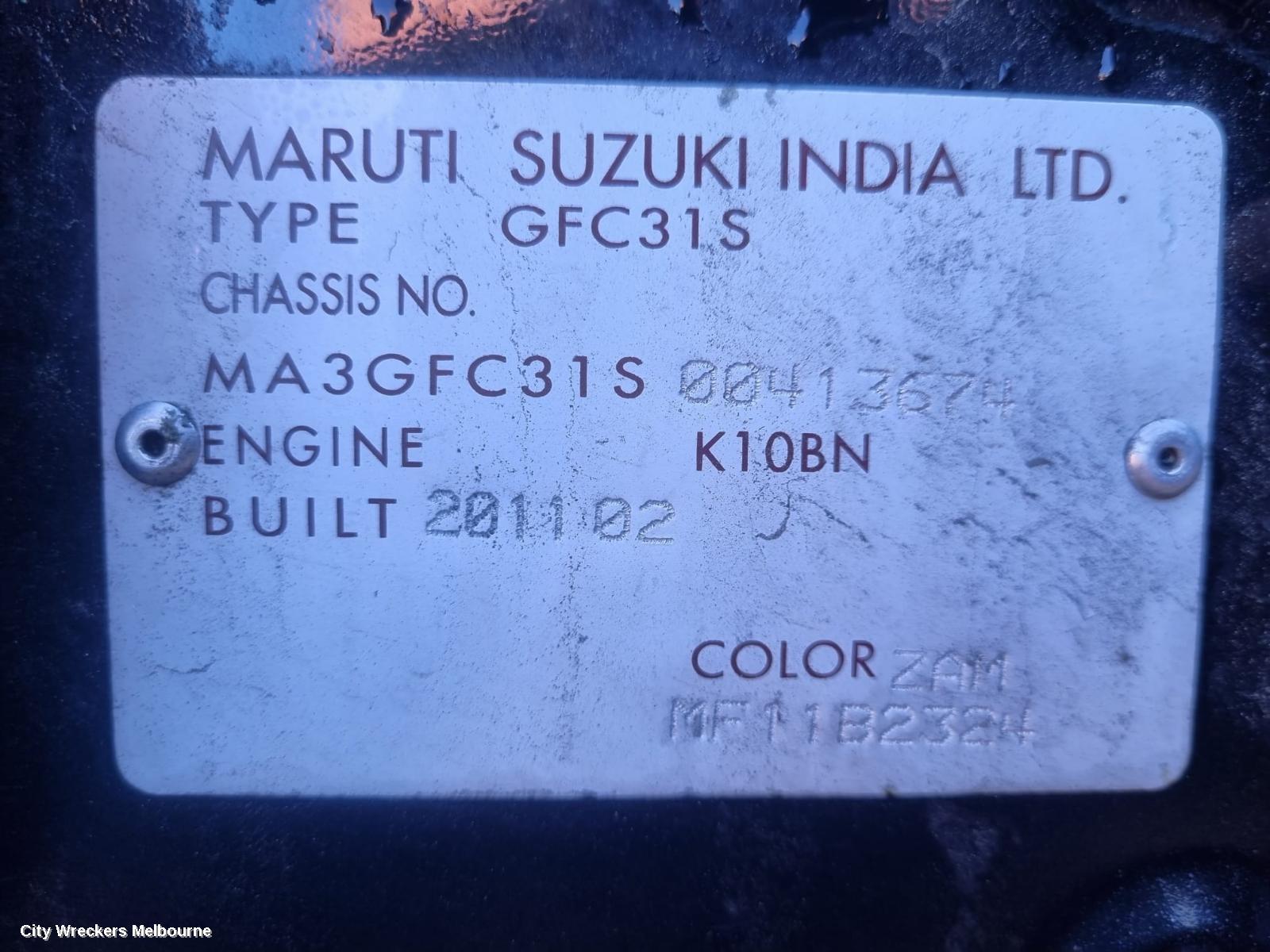 SUZUKI ALTO LEFT REAR DOOR/SLIDING, GF, 07/2009 - 12/2014