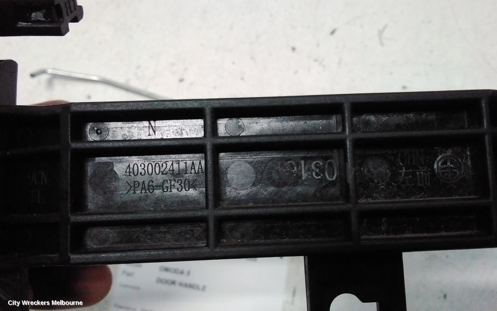 CHERY OMODA 5 DOOR HANDLE, T34/T19C, LH FRONT, OUTER, 12/2022 ONWARDS