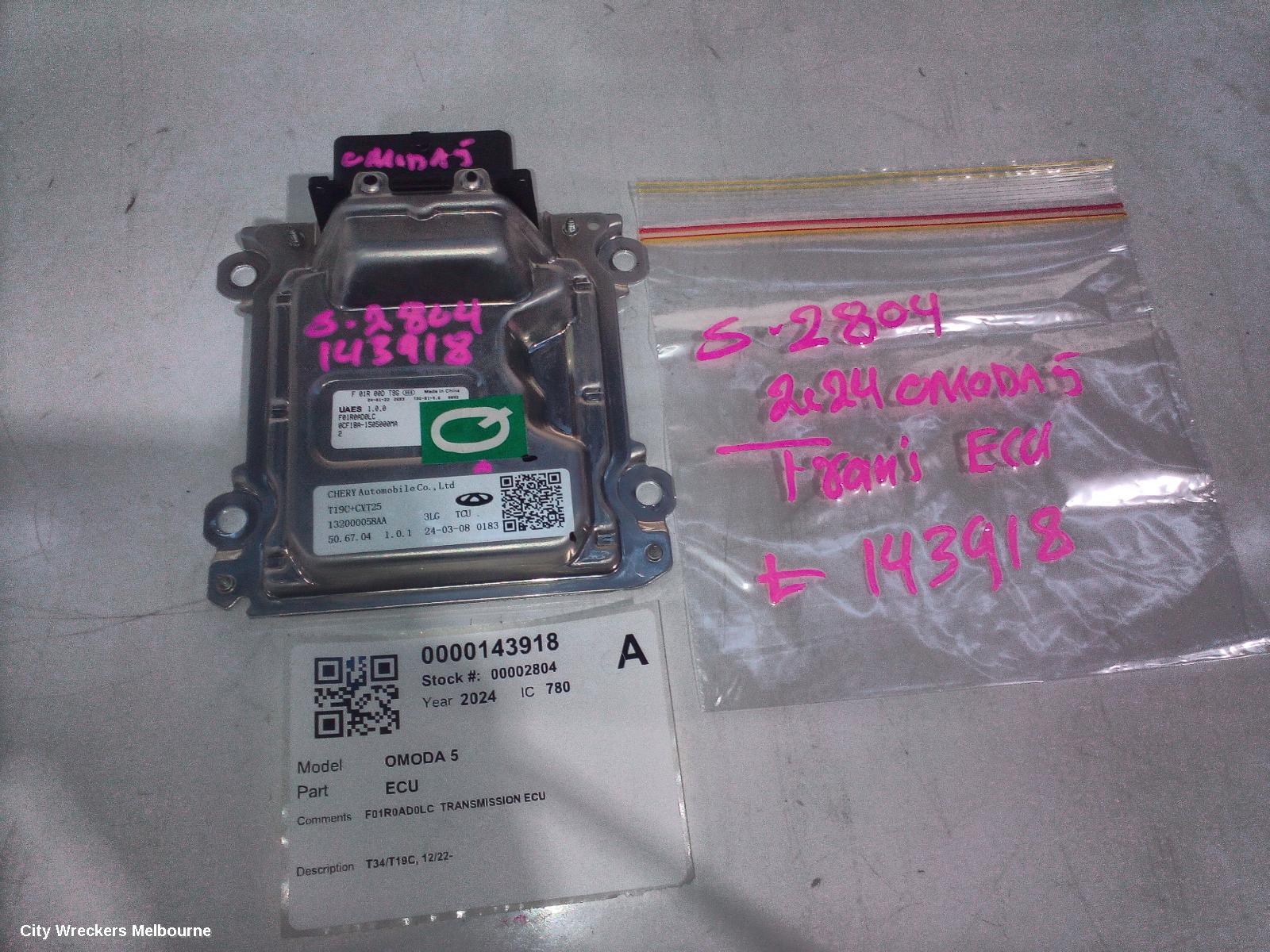 CHERY OMODA 5 ECU, T34/T19C, 12/2022 ONWARDS
