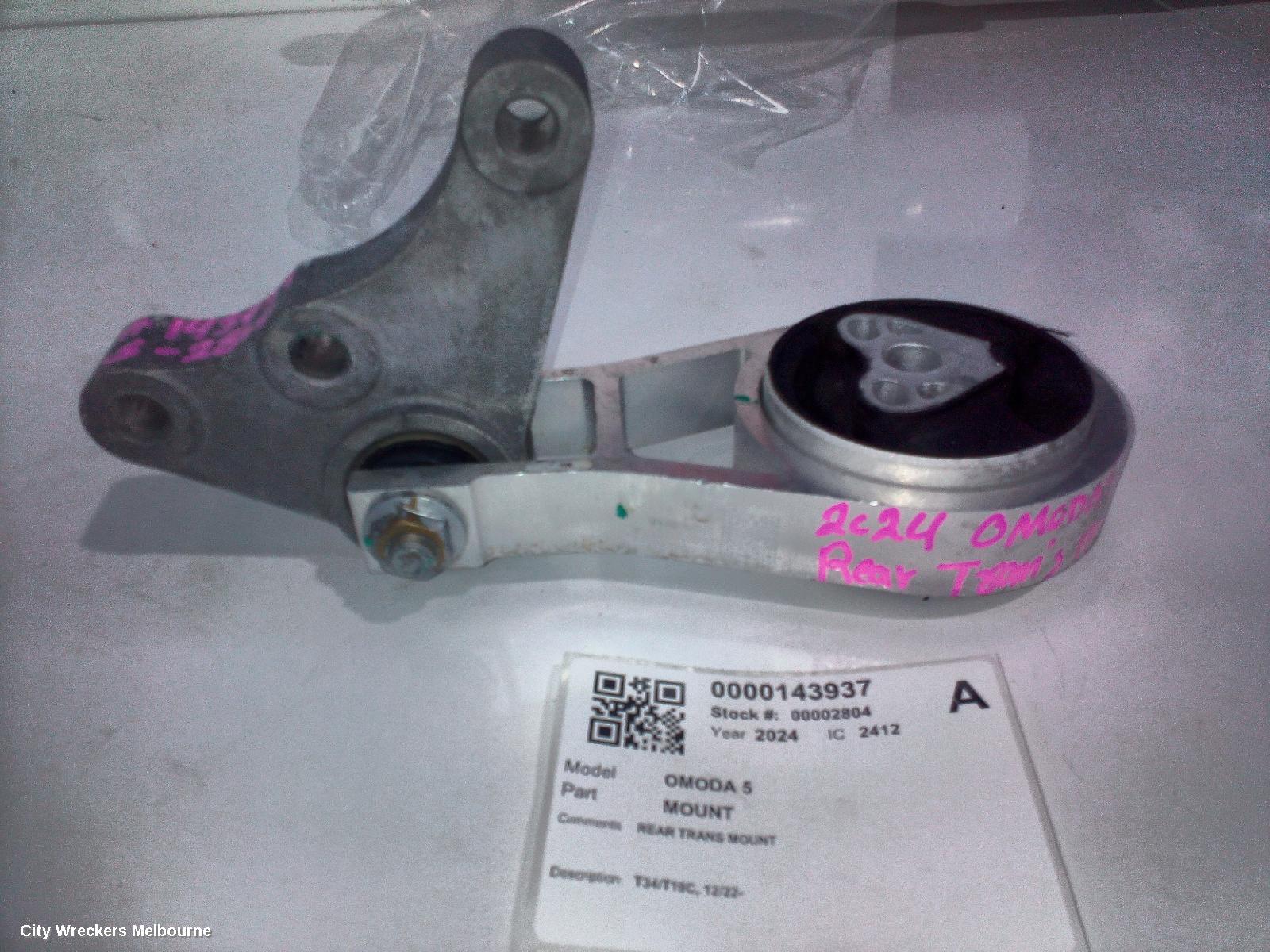 CHERY OMODA 5 MOUNT, T34/T19C, 12/2022 ONWARDS