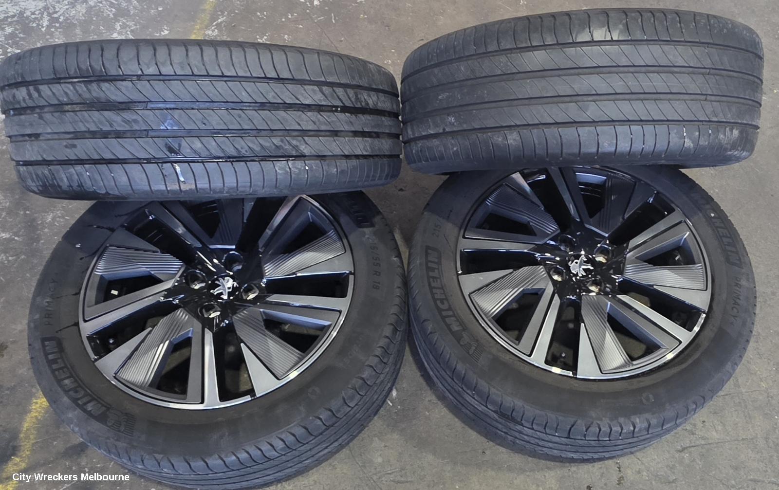 PEUGEOT 2008 WHEEL MAG, FACTORY, 18X6.5IN, EVISSA, P24, 04/2023 ONWARDS