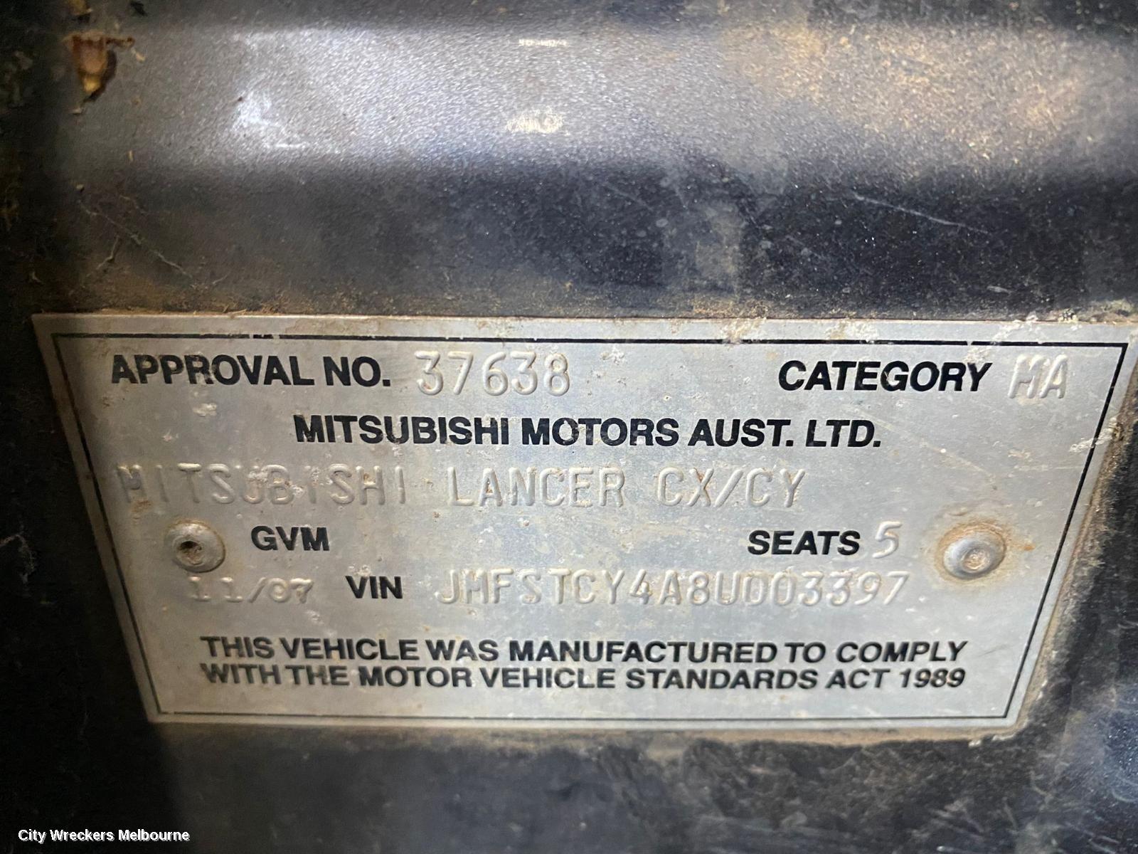 MITSUBISHI LANCER LEFT FRONT DOOR, CJ, SEDAN/HATCH, 07/2007 - 10/2015