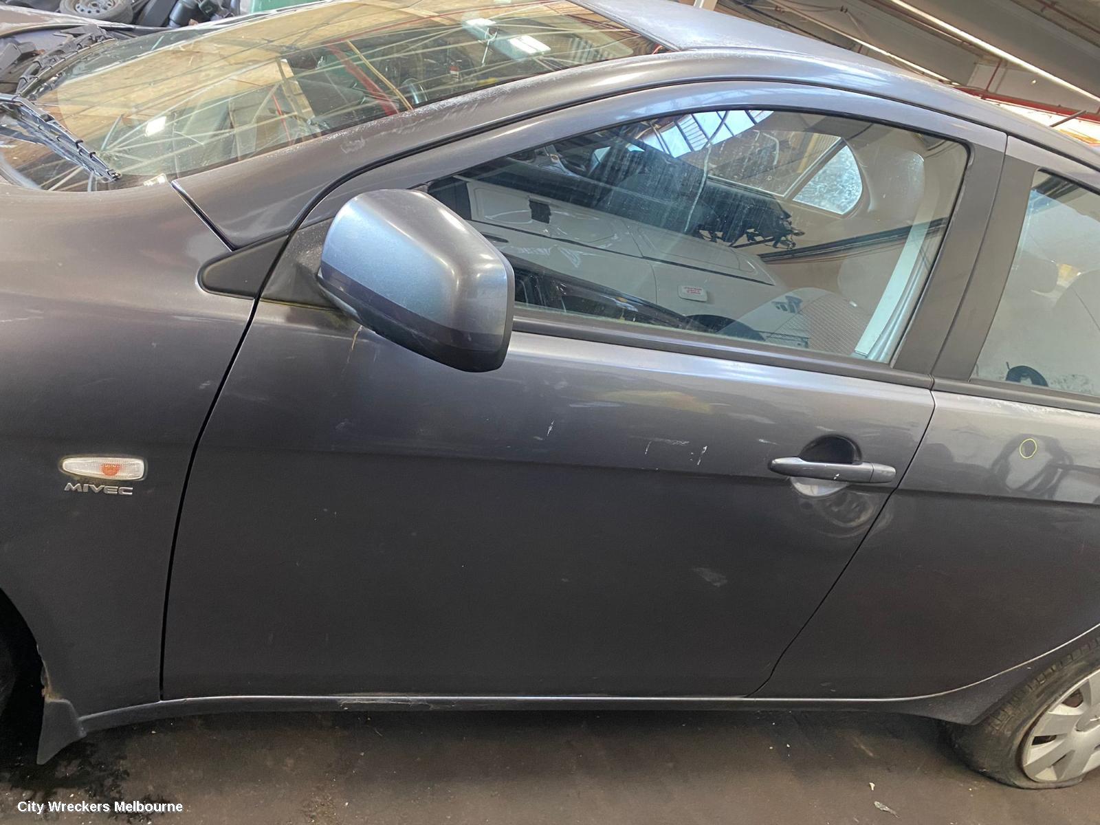 MITSUBISHI LANCER LEFT FRONT DOOR, CJ, SEDAN/HATCH, 07/2007 - 10/2015