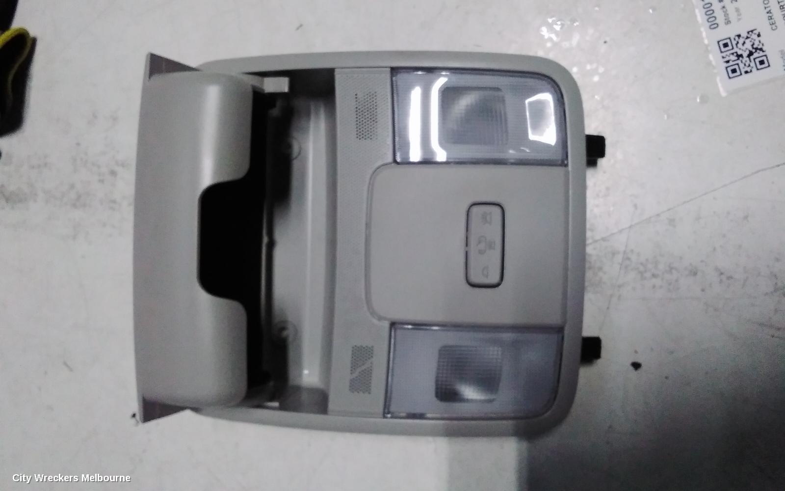 KIA CERATO COURTESY LIGHT, FRONT, NON SUNROOF, W/ SUNGLASS HOLDER TYPE, BD, 04/2018 - 09/2024