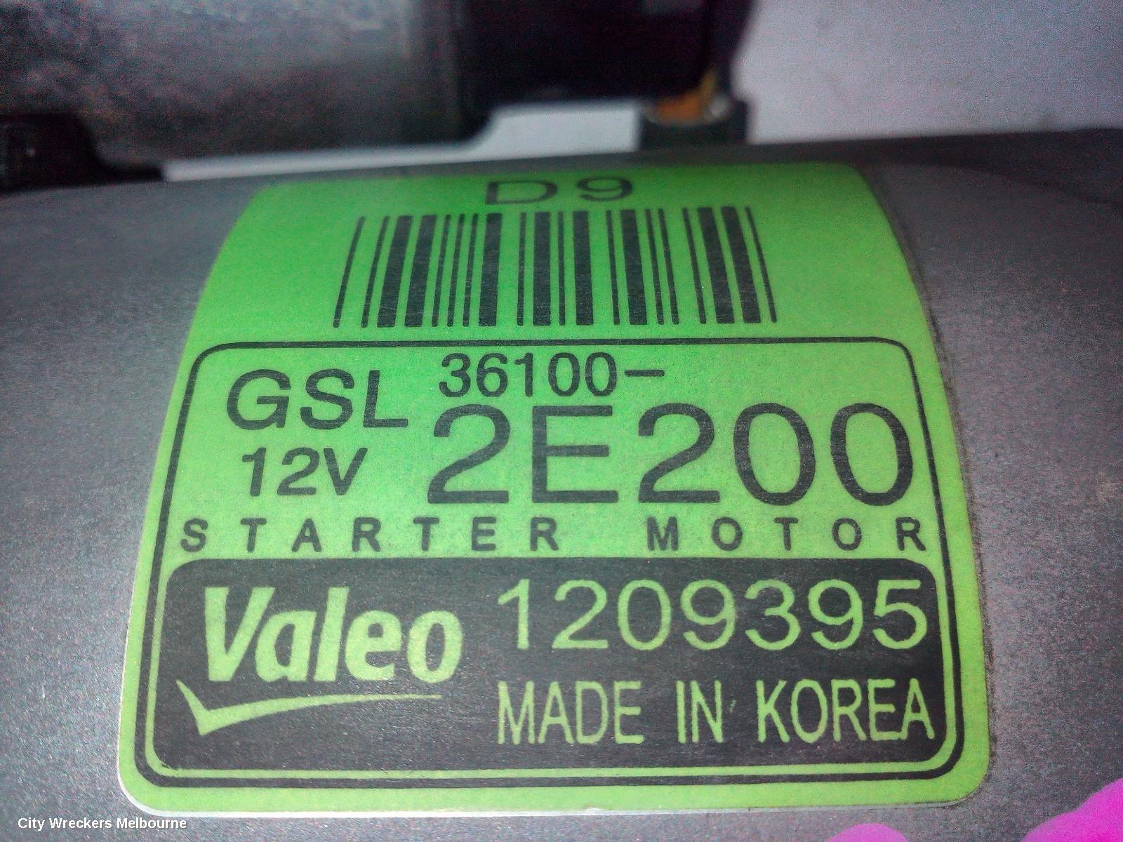 KIA CERATO STARTER, PETROL, 2.0, G4NA, BD, 04/2018 - 09/2024