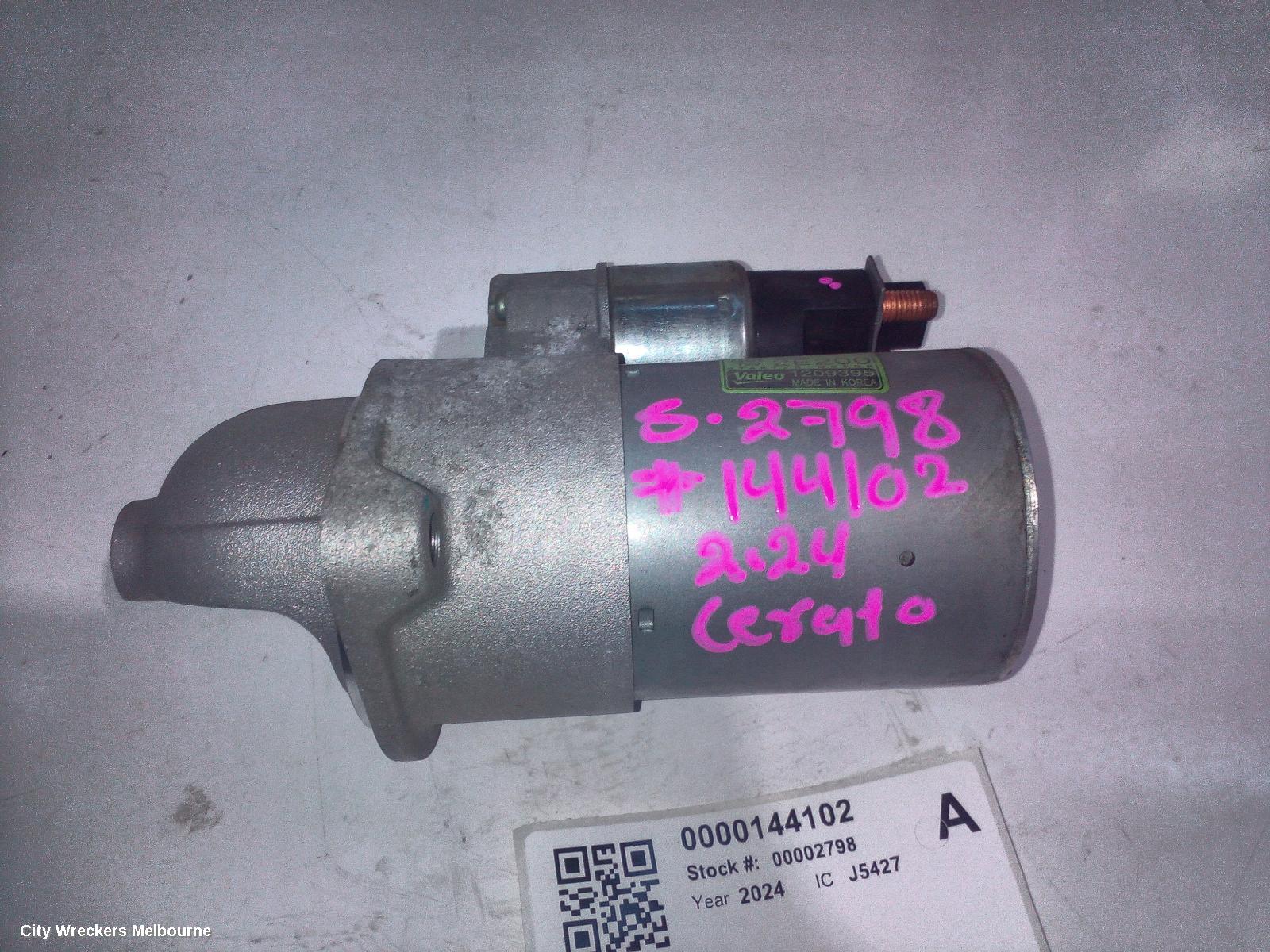 KIA CERATO STARTER, PETROL, 2.0, G4NA, BD, 04/2018 - 09/2024