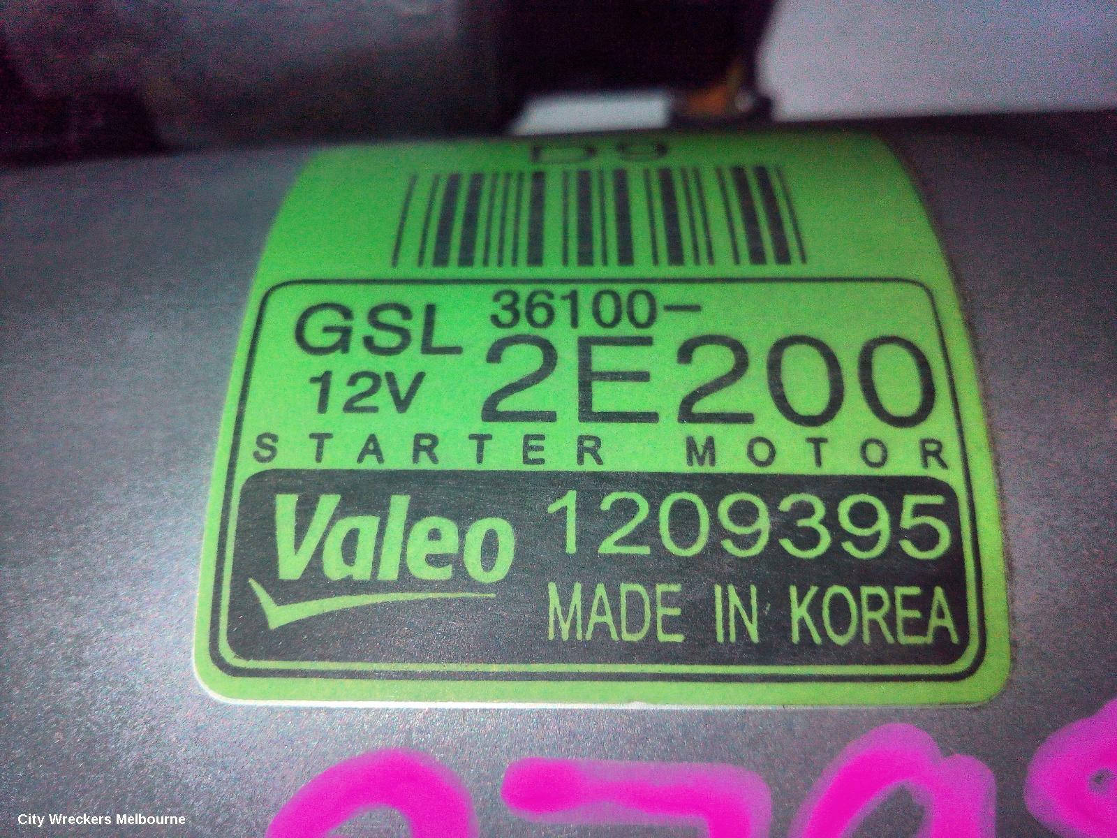KIA CERATO STARTER, PETROL, 2.0, G4NA, BD, 04/2018 - 09/2024