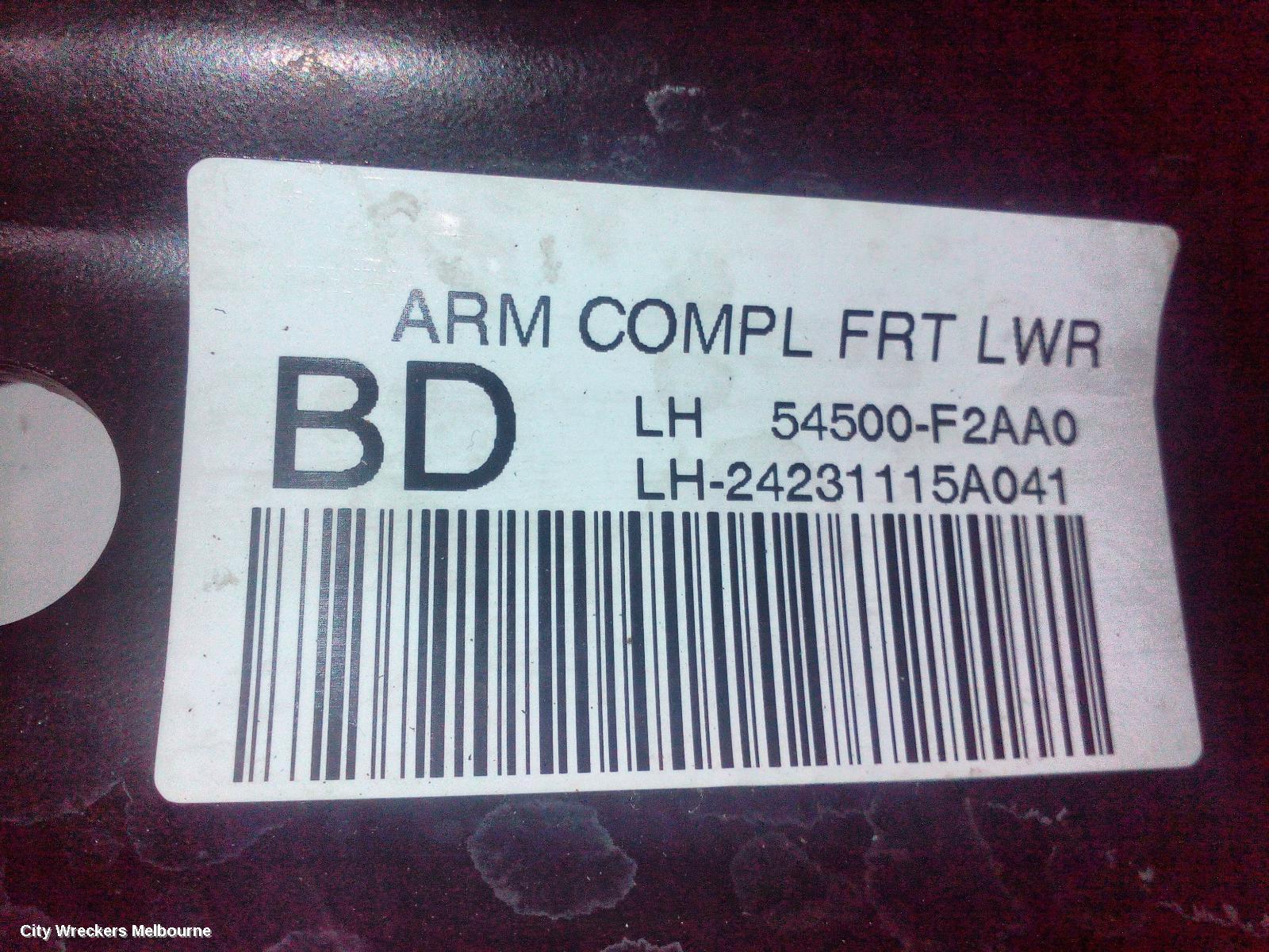 KIA CERATO LEFT FRONT LOWER CONTROL ARM, BD, SEDAN/HATCH, 04/2018 - 09/2024