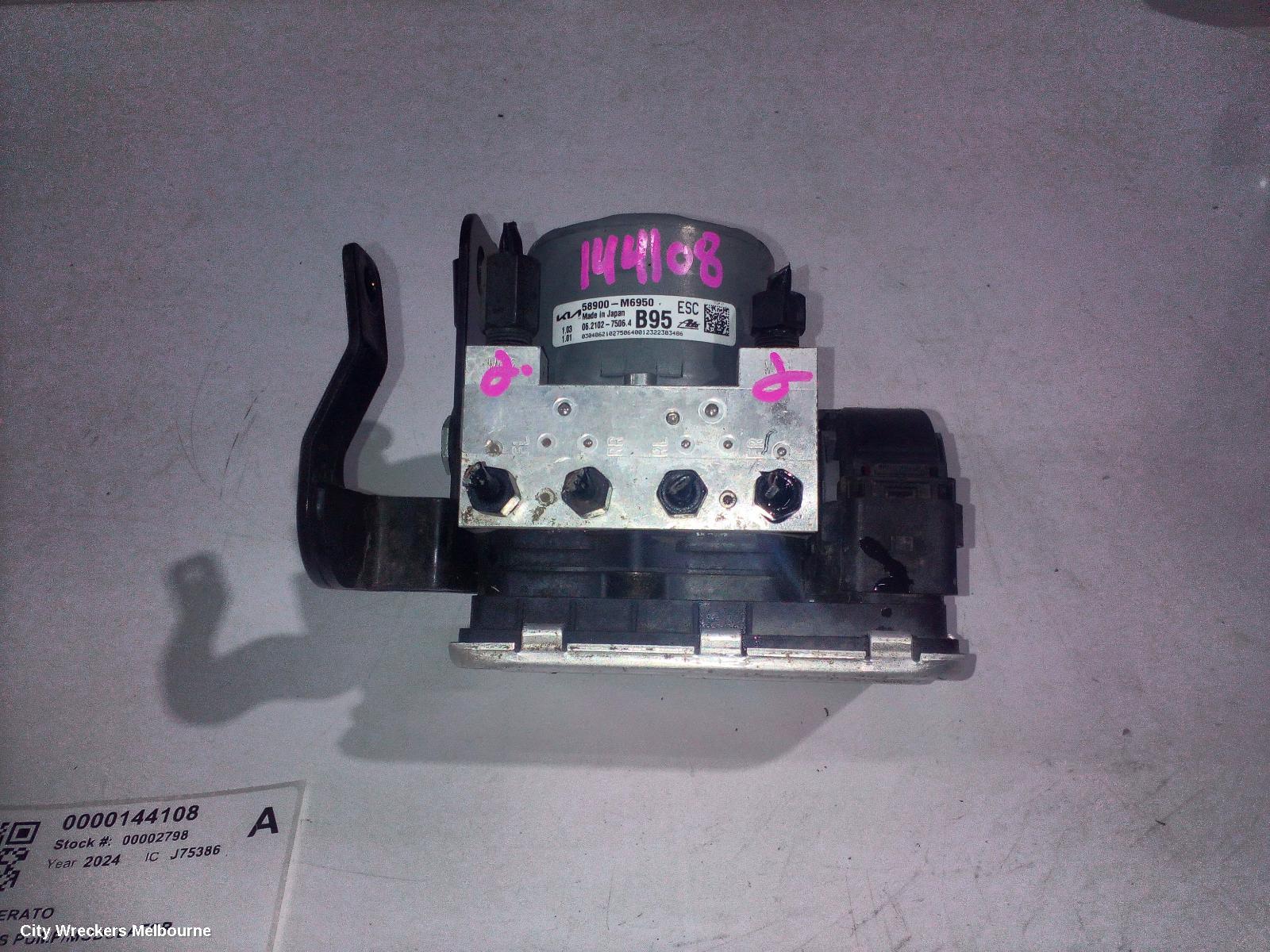 KIA CERATO ABS PUMP/MODULATOR, BD, P/N 58900M6950, 04/2018 - 09/2024