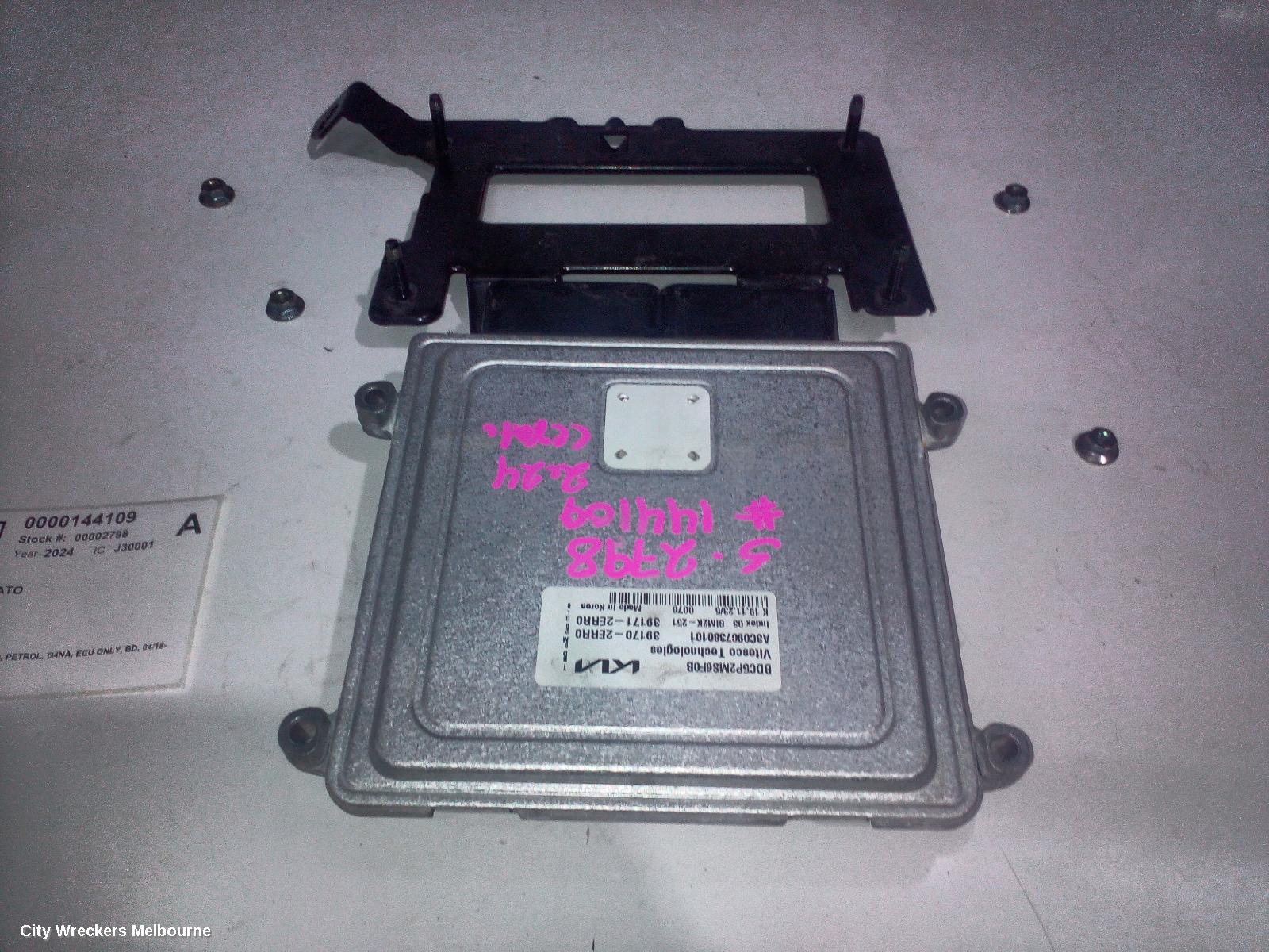KIA CERATO ECU, ENGINE ECU, 2.0, PETROL, G4NA, ECU ONLY, BD, 04/2018 - 09/2024
