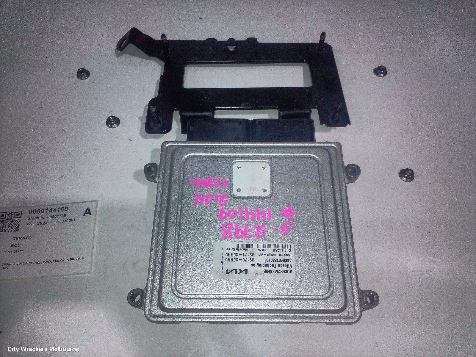 KIA CERATO ECU, ENGINE ECU, 2.0, PETROL, G4NA, ECU ONLY, BD, 04/2018 - 09/2024