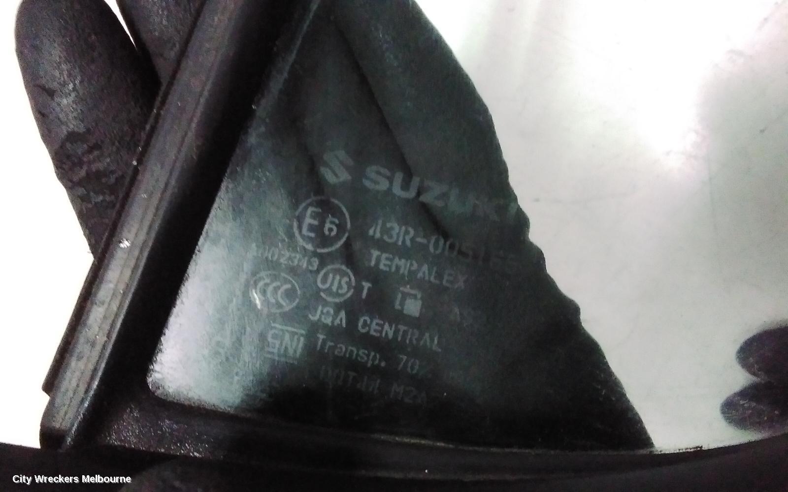 SUZUKI SWIFT LEFT REAR 1/4 DOOR GLASS, FZ, 08/2010 - 03/2017
