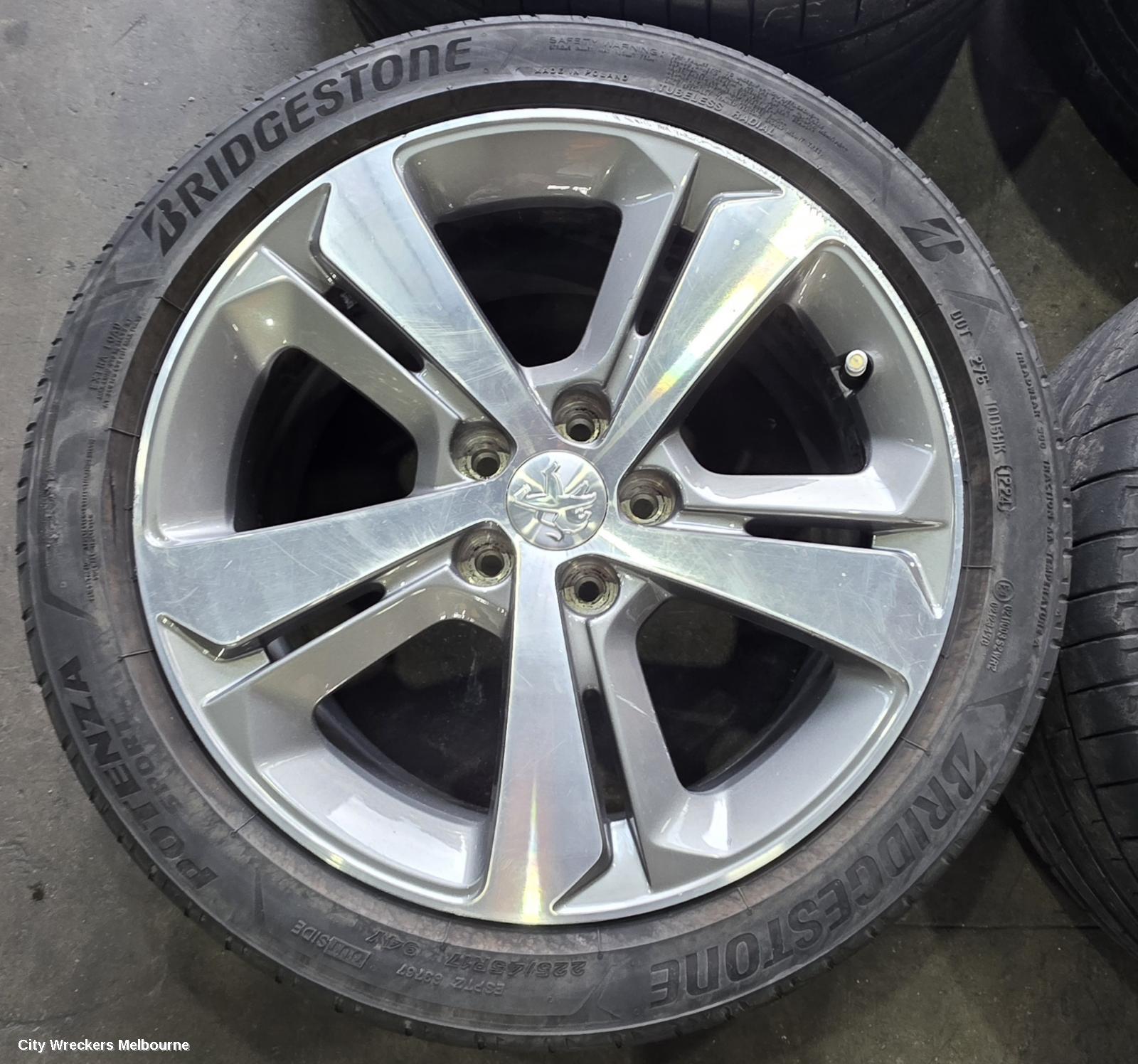 PEUGEOT 308 WHEEL MAG, FACTORY, 17X5IN, RUBIS, T9, 10/2014 - 01/2021