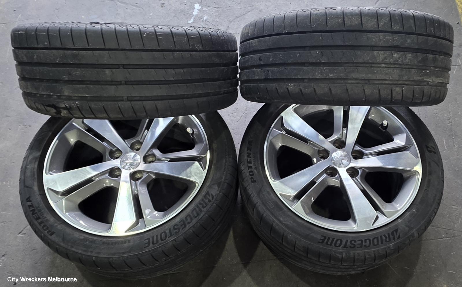 PEUGEOT 308 WHEEL MAG, FACTORY, 17X5IN, RUBIS, T9, 10/2014 - 01/2021