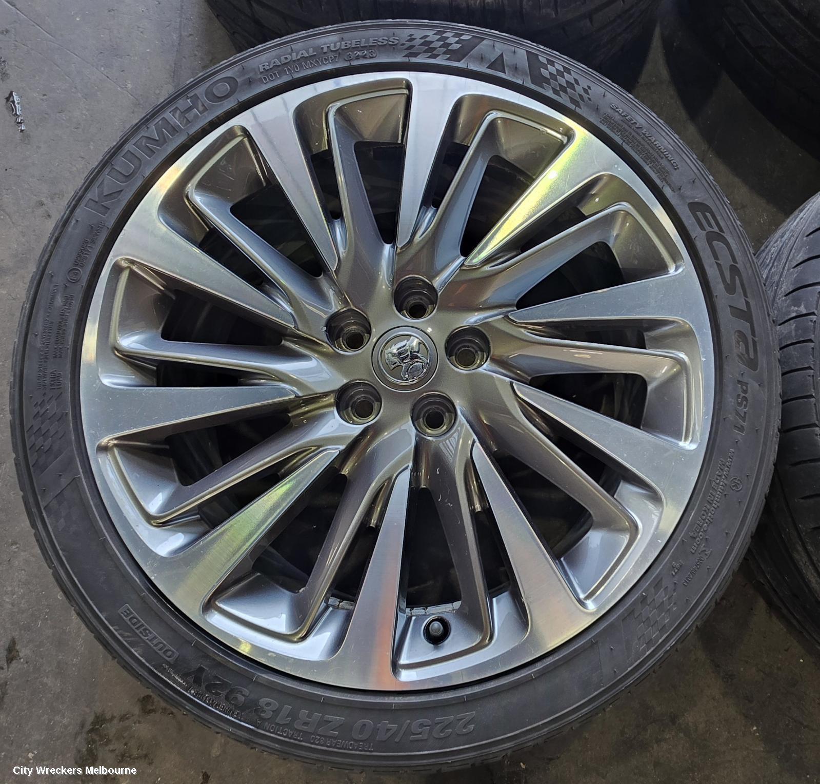 HOLDEN ASTRA WHEEL MAG, FACTORY, 18X7.5IN, TWO TONE, BK, 09/2016 ONWARDS